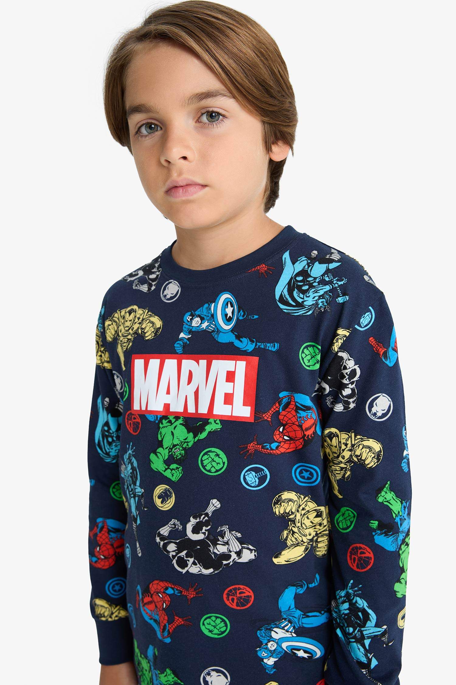 Boy Marvel Comics Top Bottoms 2 Piece Pyjama Set