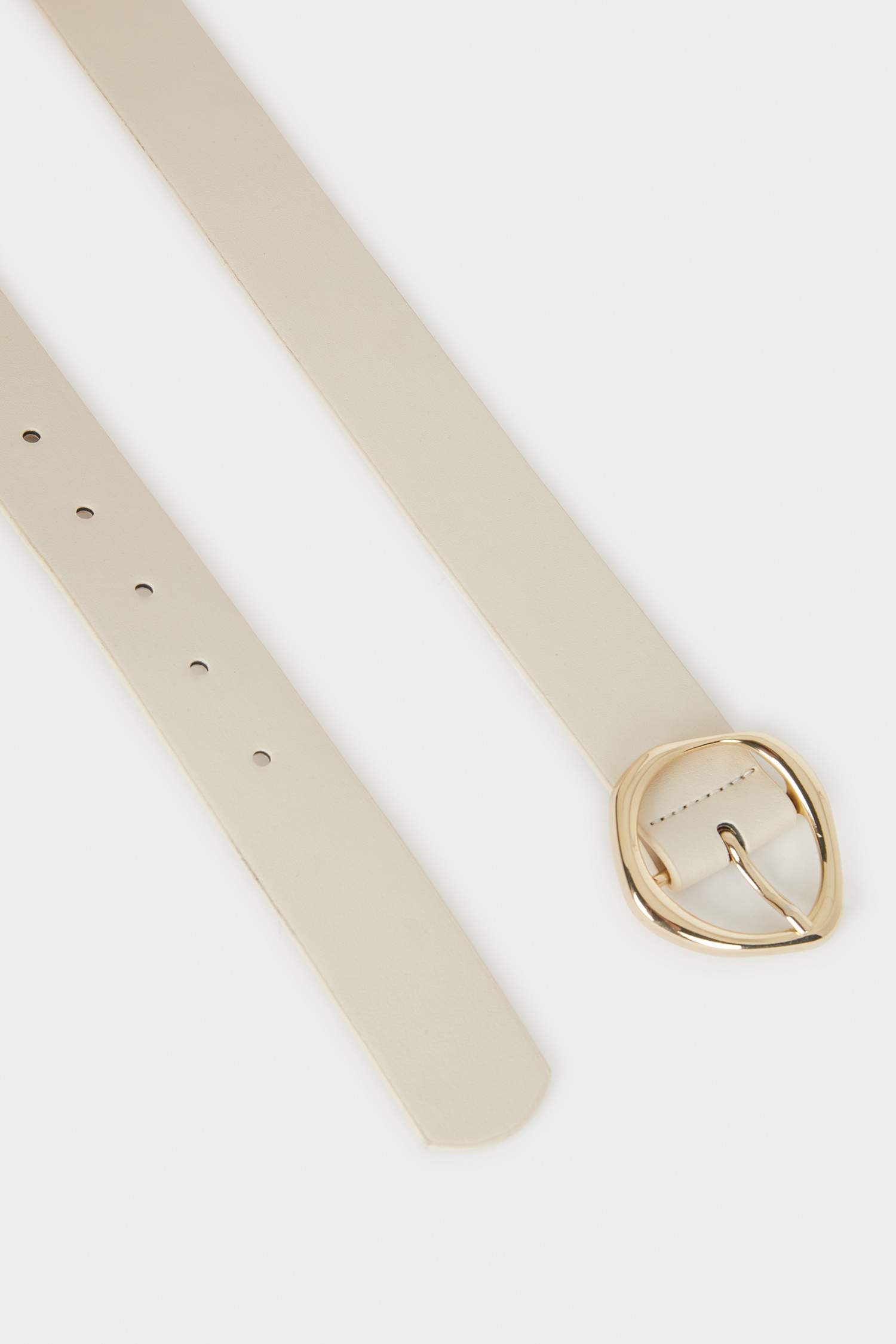 Kadın Oval Toka Suni Deri Jean Kemeri