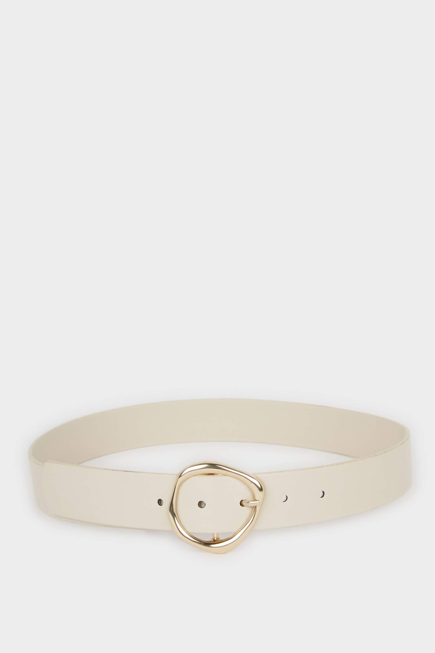 Kadın Oval Toka Suni Deri Jean Kemeri