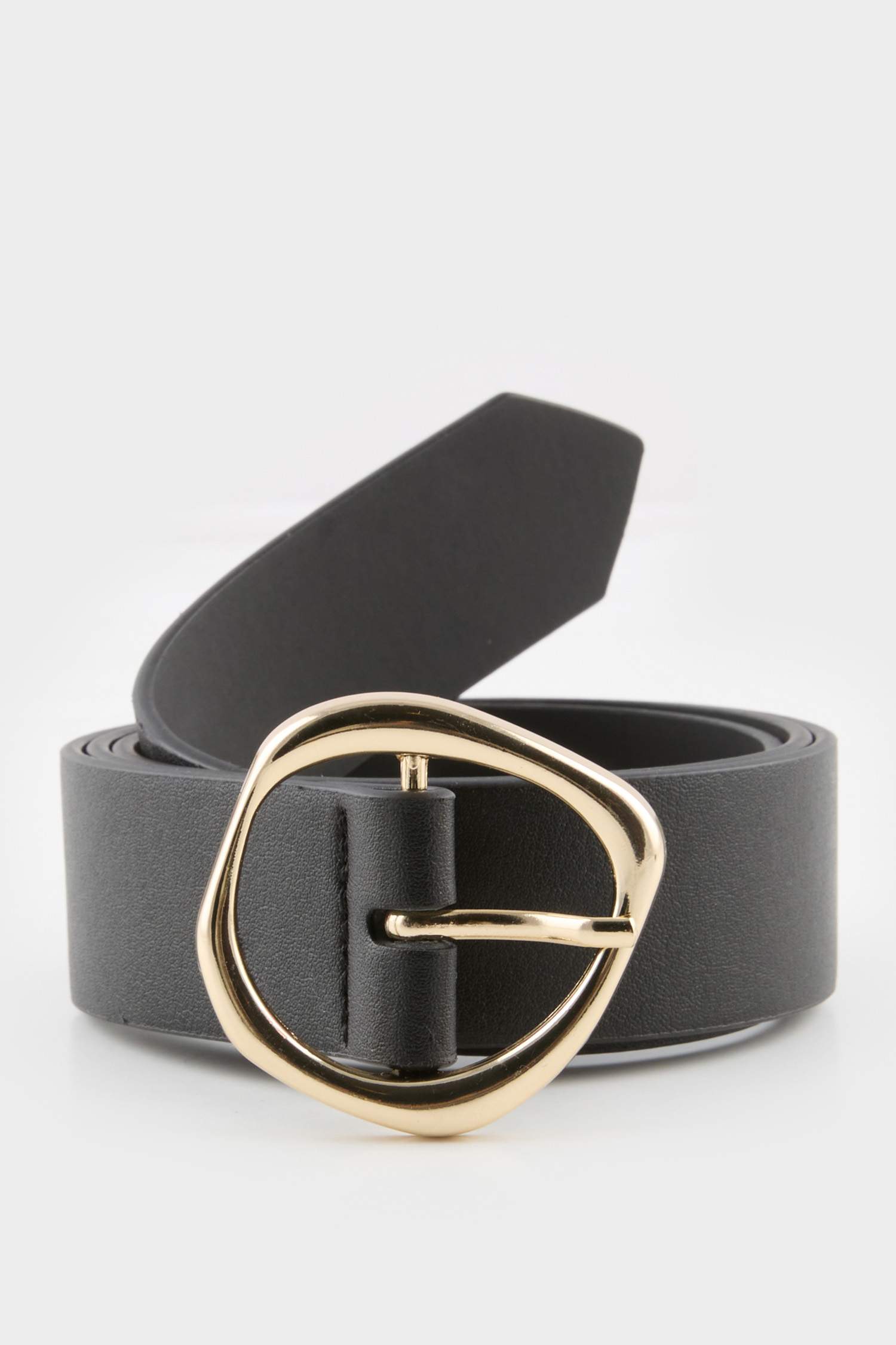 Kadın Oval Toka Suni Deri Jean Kemeri