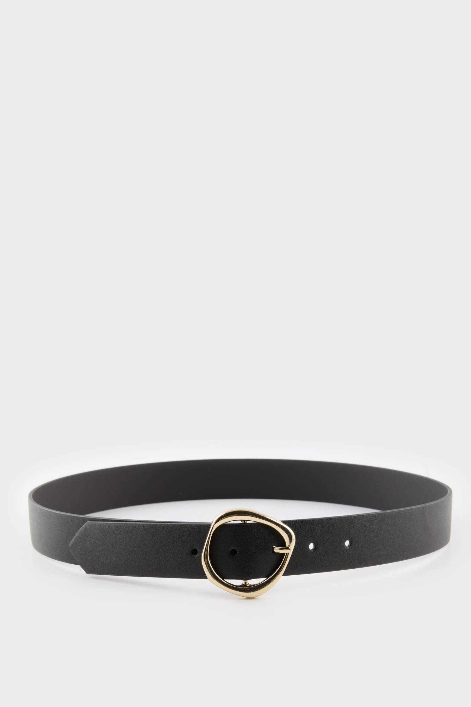 Kadın Oval Toka Suni Deri Jean Kemeri