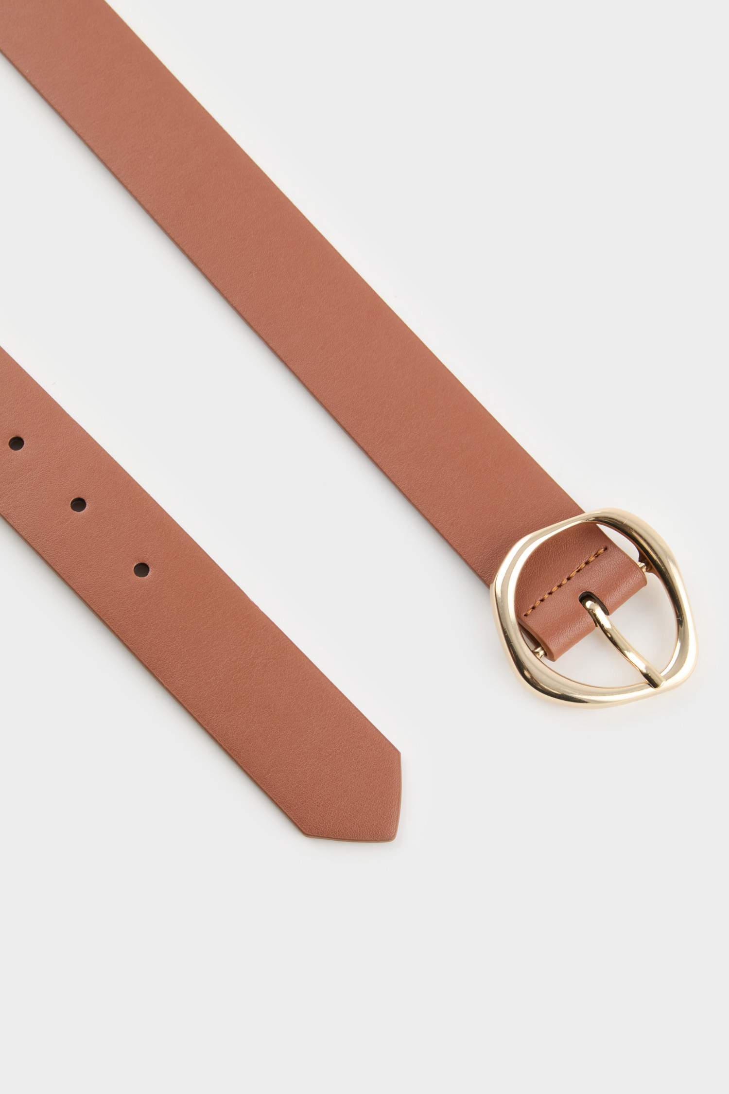 Kadın Oval Toka Suni Deri Jean Kemeri