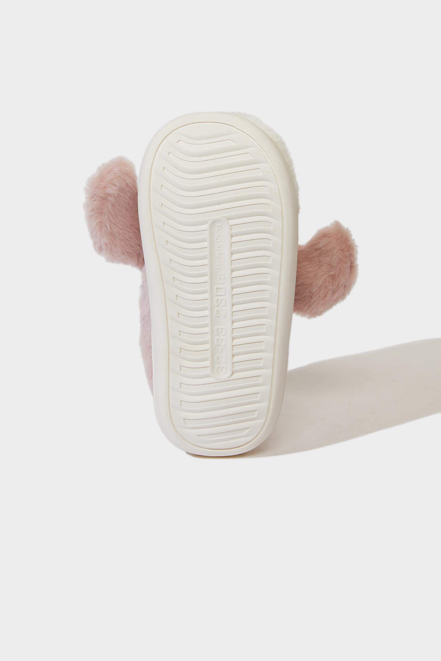 Kız Çocuk Köpek Temalı Düz Taban Panduf