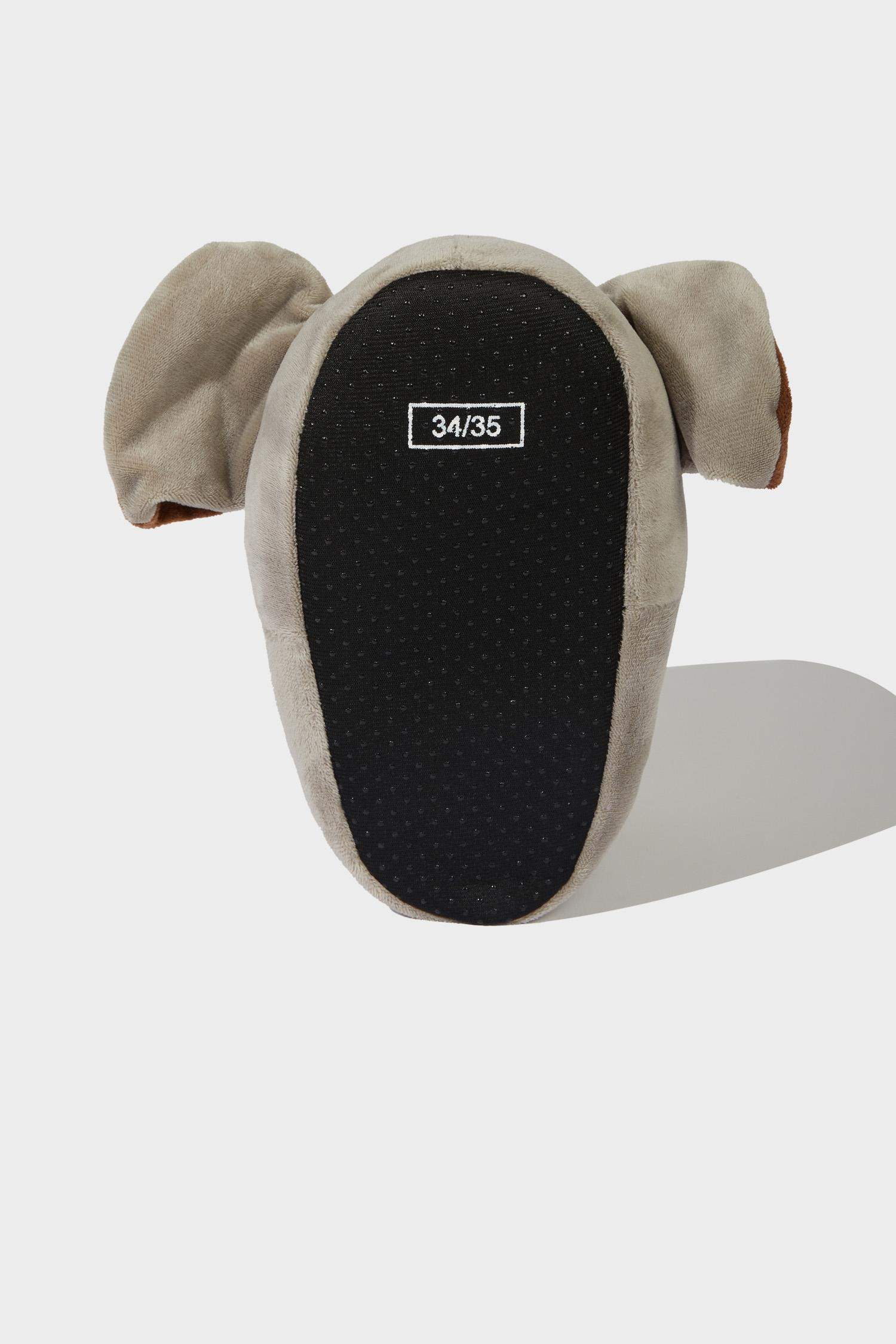 Erkek Çocuk Fil Temalı Düz Taban Panduf