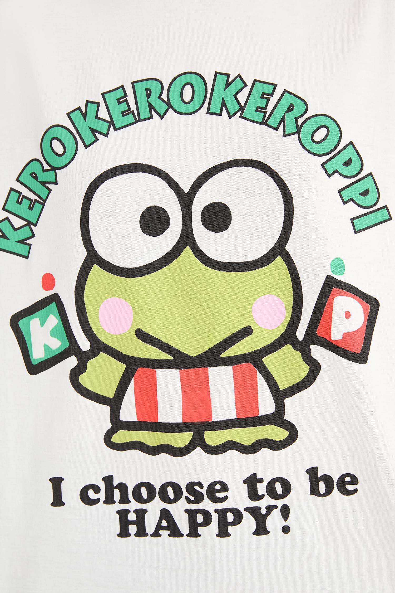 Hello Kitty Oversize Wide Pattern Printed T-Shirt