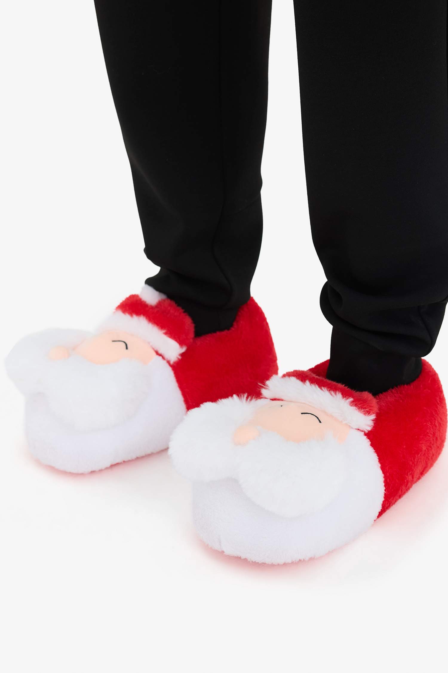 Pantoufles plates Noël à semelle souple pour homme