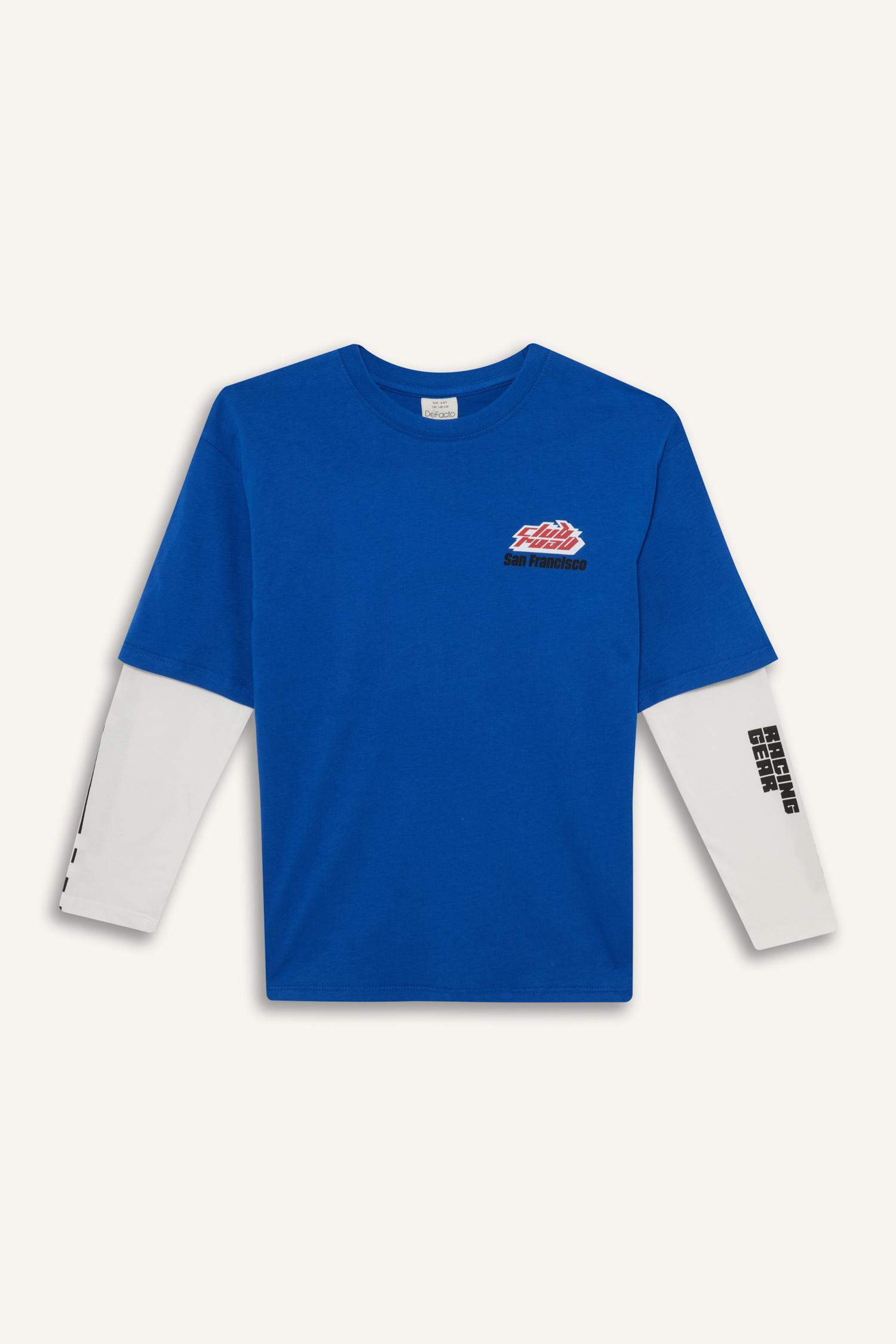 Boy Oversize Fit Crew Neck Printed T-Shirt