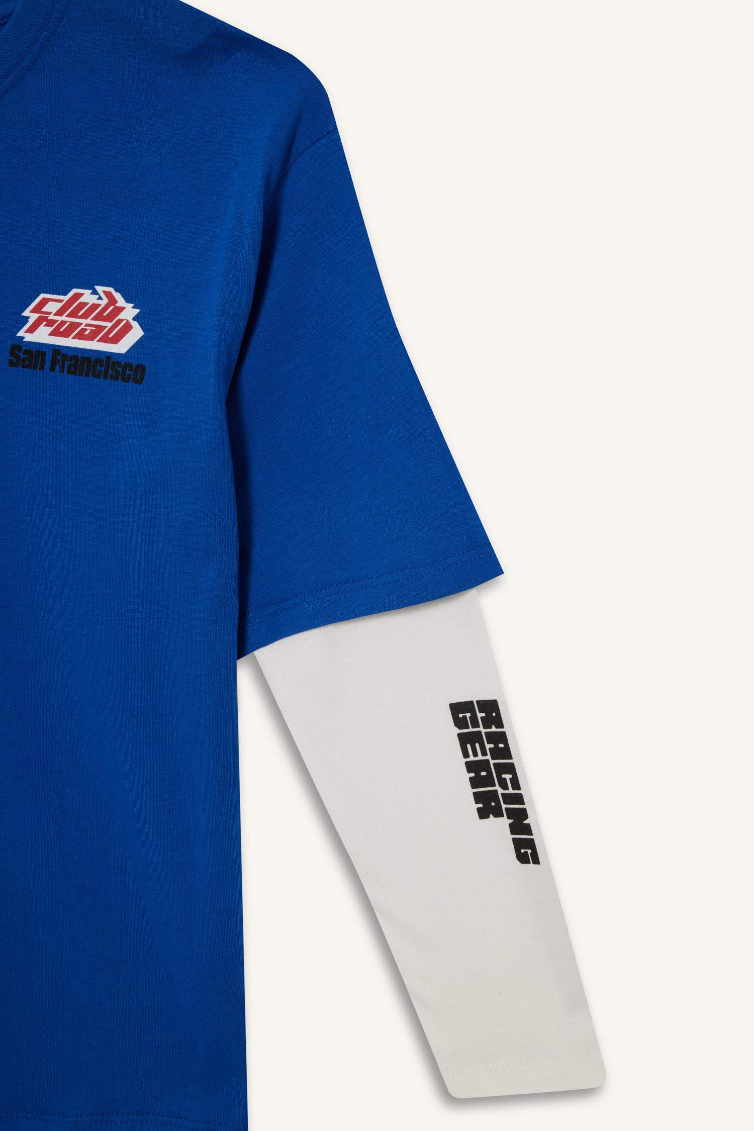 Boy Oversize Fit Crew Neck Printed T-Shirt