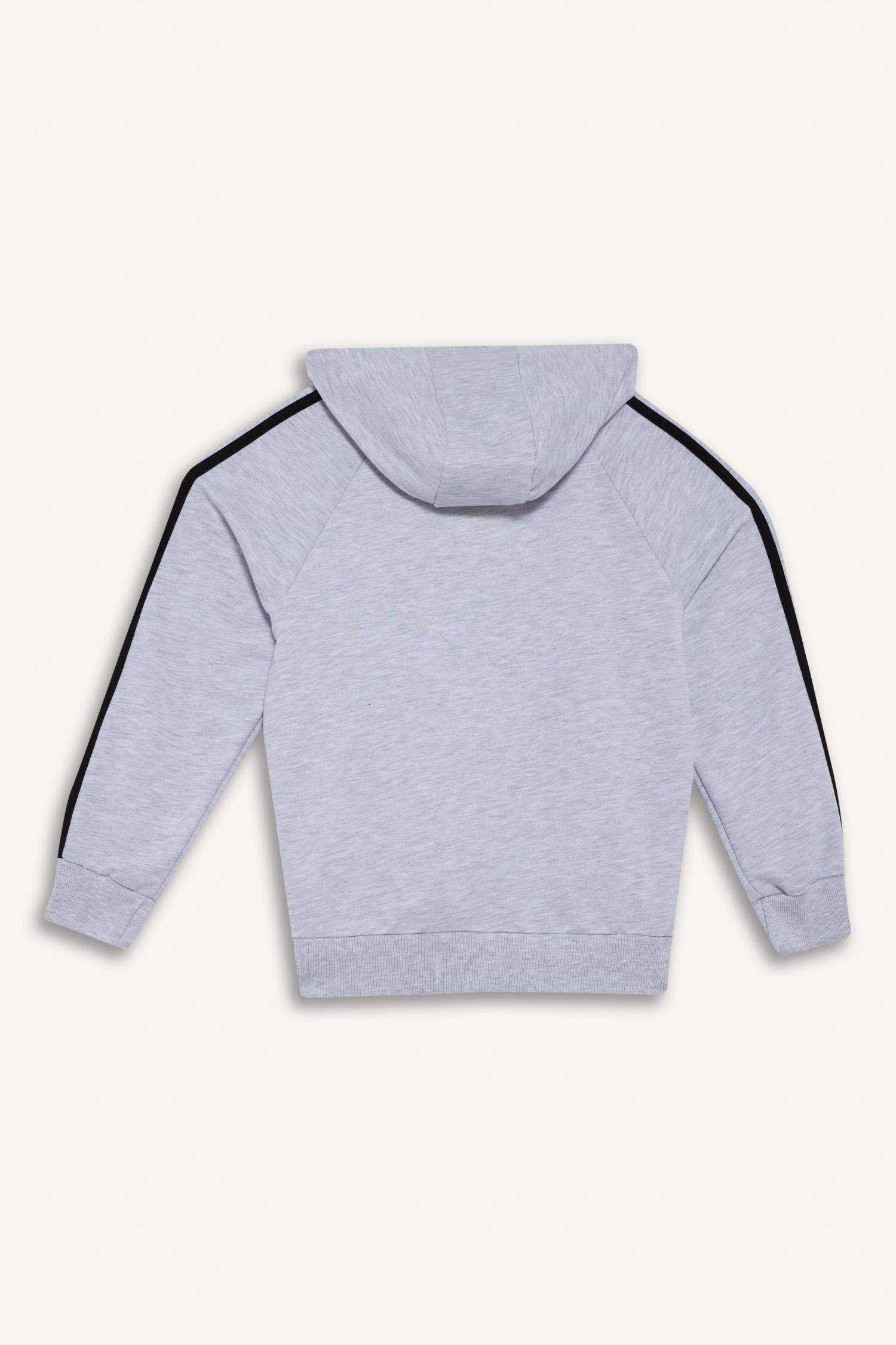 Erkek Çocuk Kapüşonlu Baskılı Sweatshirt