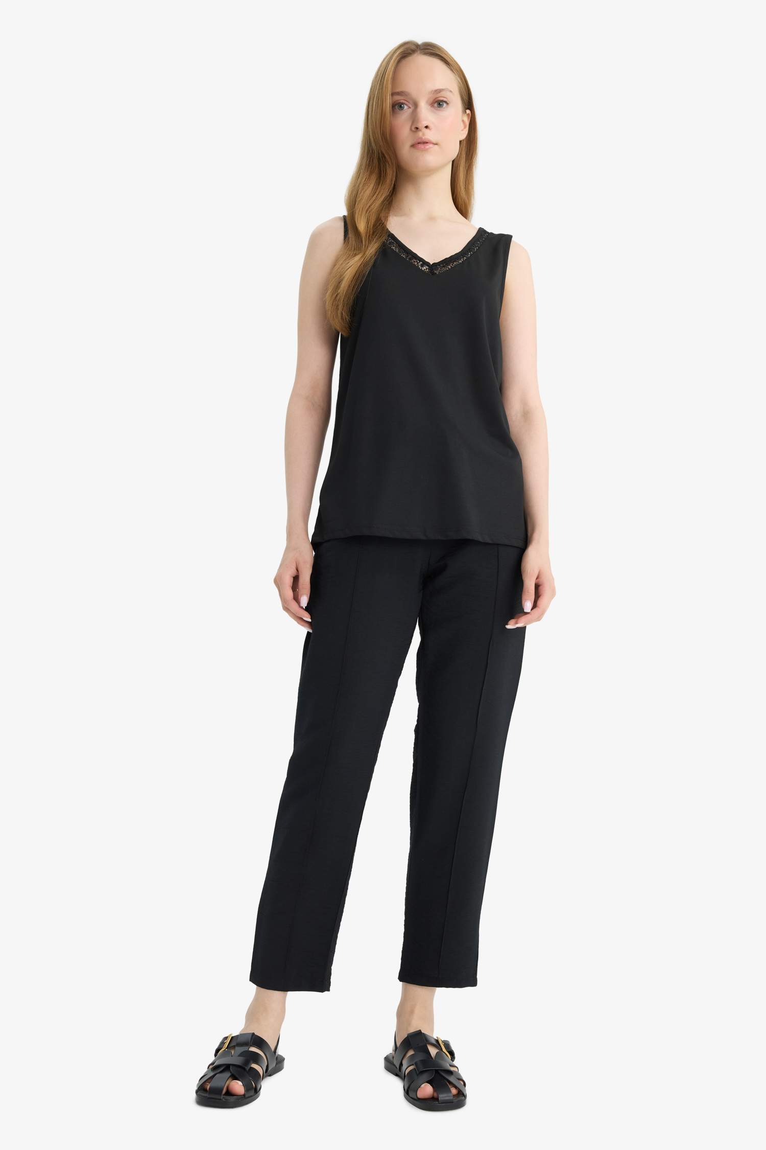 Regular Fit Düz Paça Aerobin Pantolon