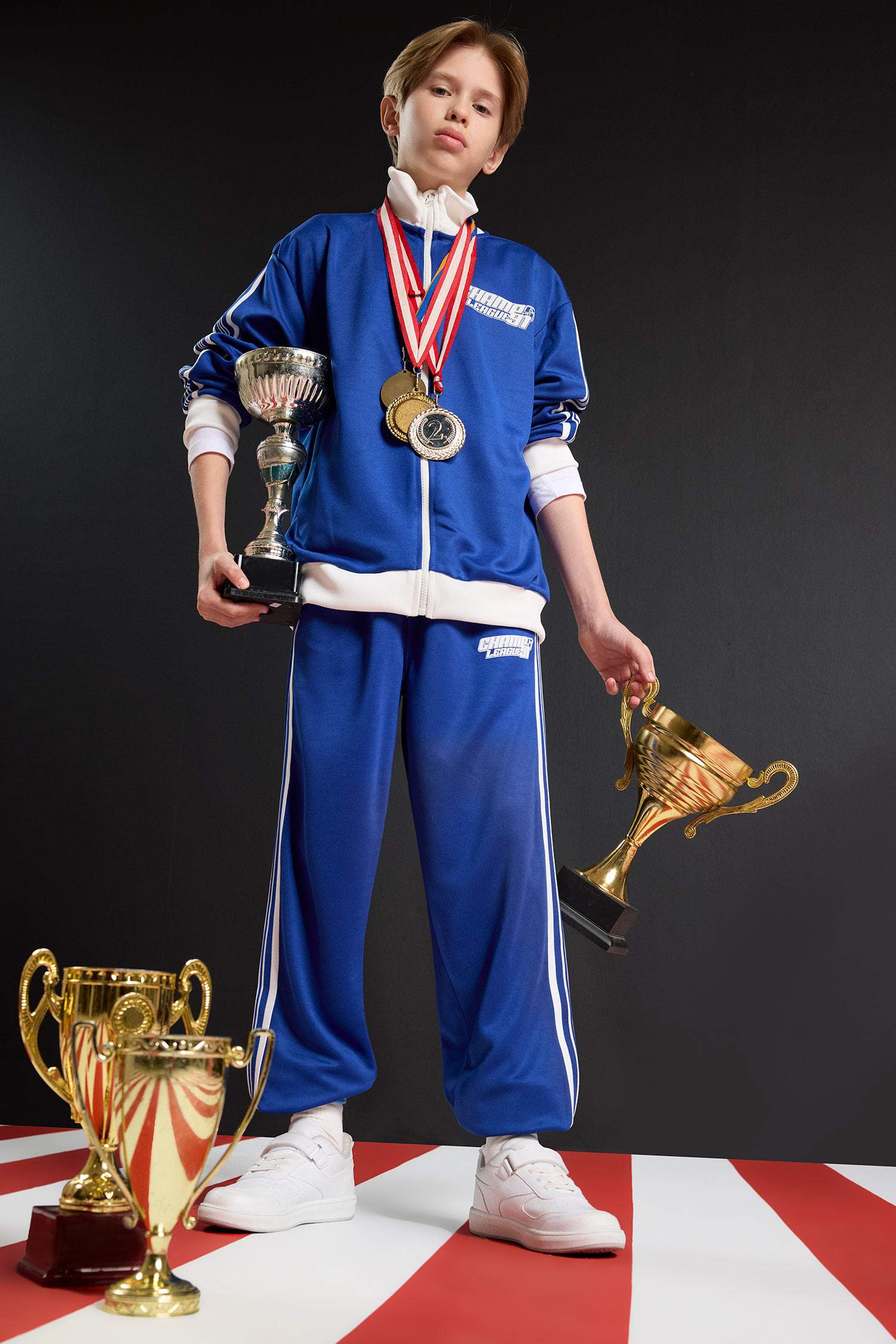 Boy Printed Elastic Waist Jogger Sweatpants