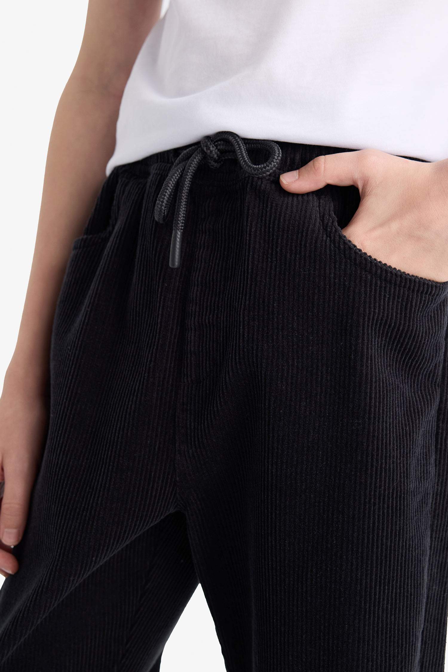 Pantalon en velours côtelé droit Coupe régulière pour garçon