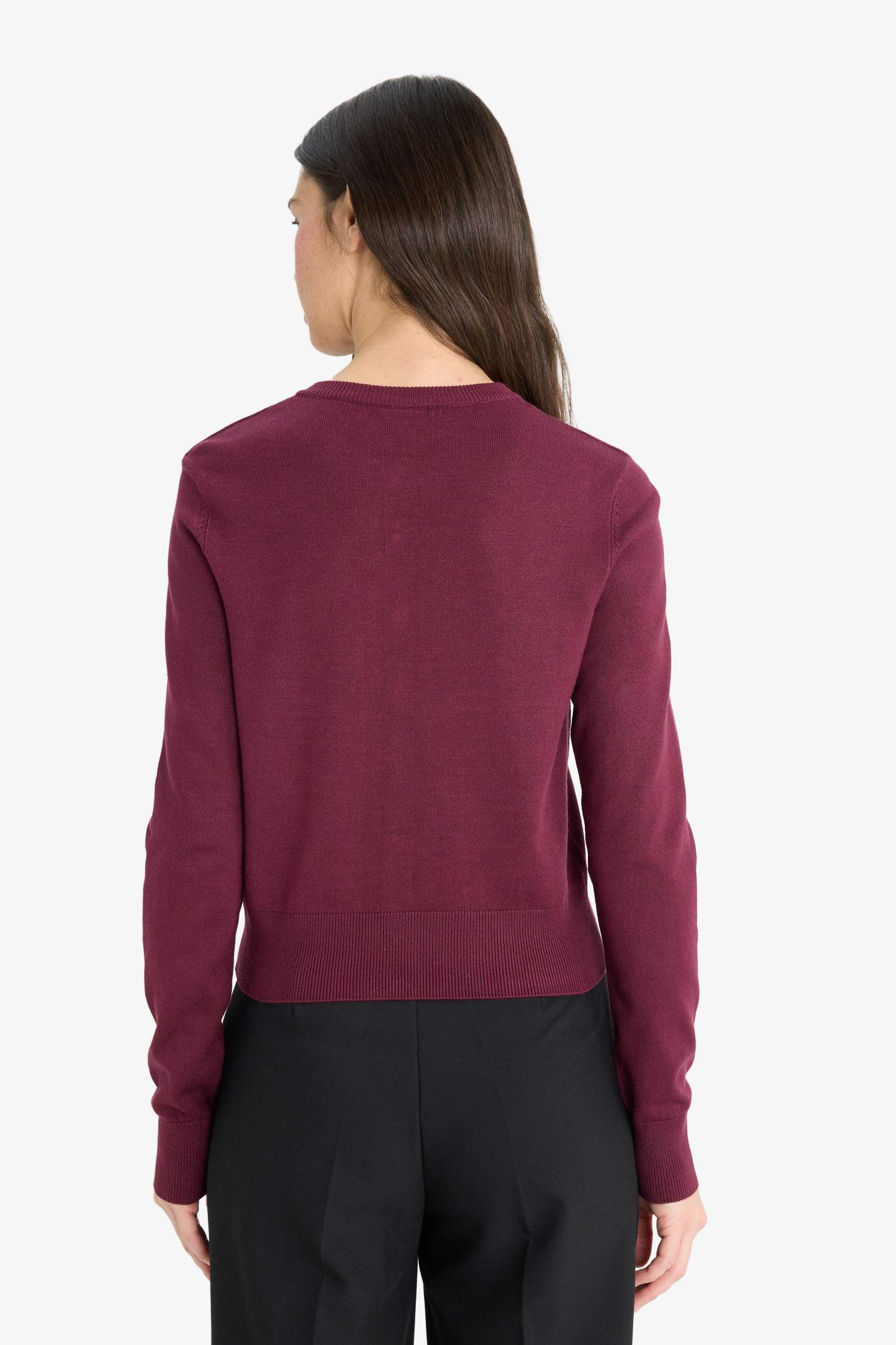 Трикотажный кардиган Regular Fit с круглым вырезом