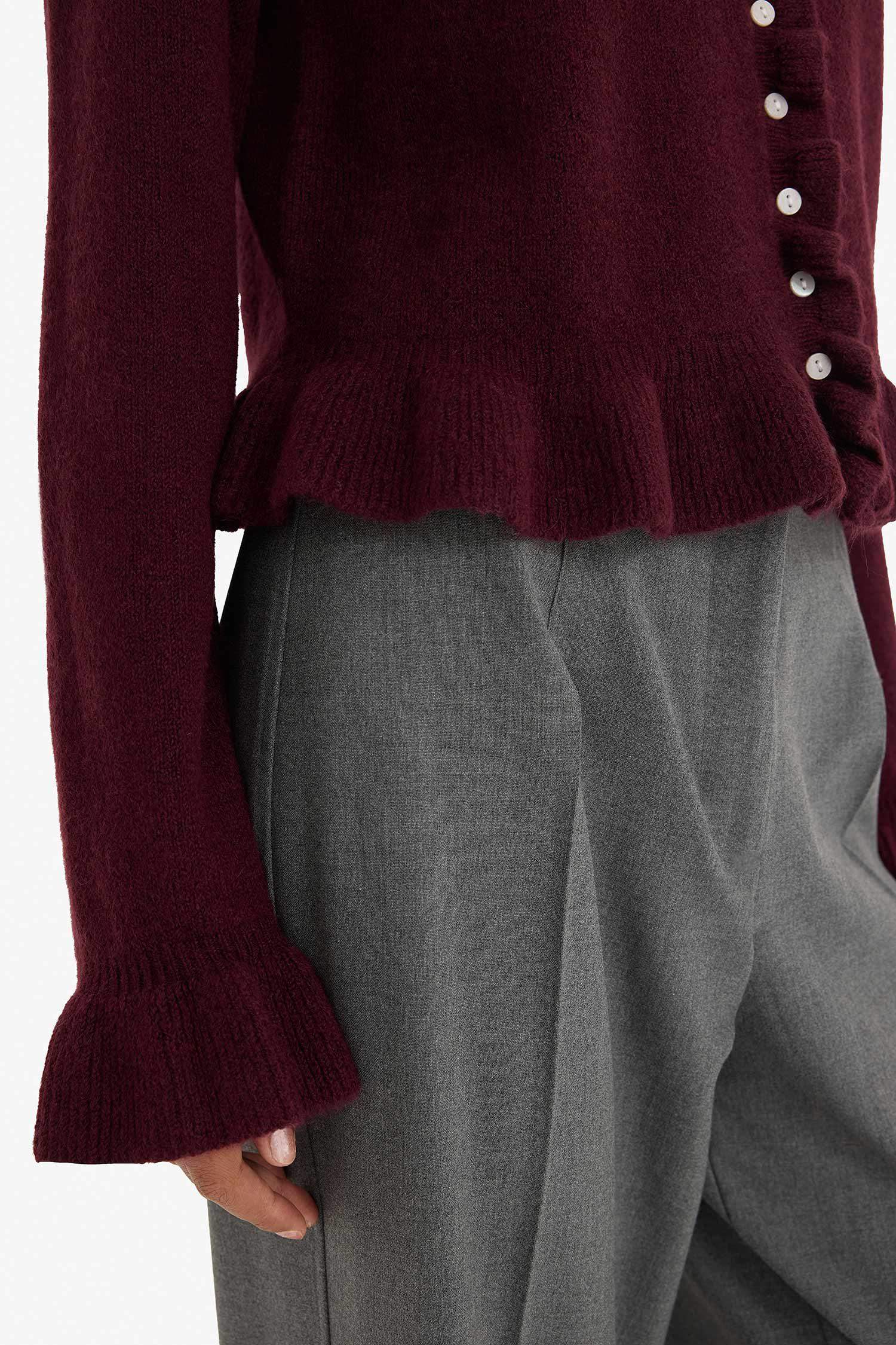 Регулярный крой с круглым вырезом трикотажный кардиган