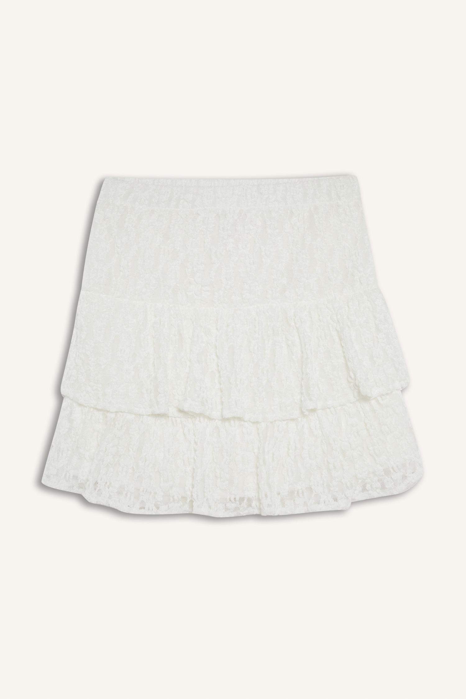 Coool a сызығы тоқылған астар қысқа ұзындық Трикотаж юбка