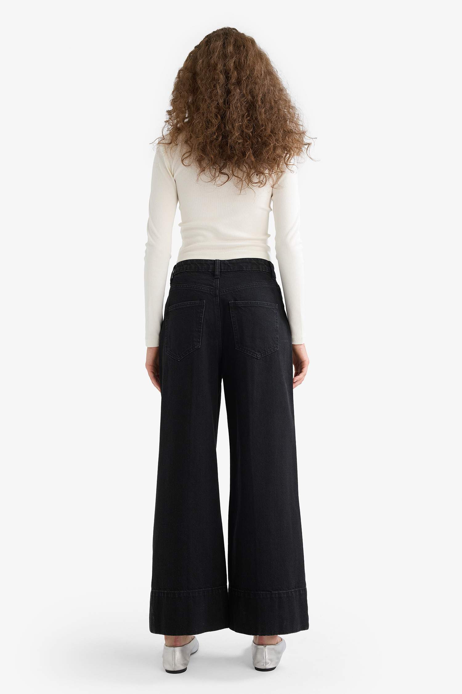 Wide Leg High Waist Long Jeans