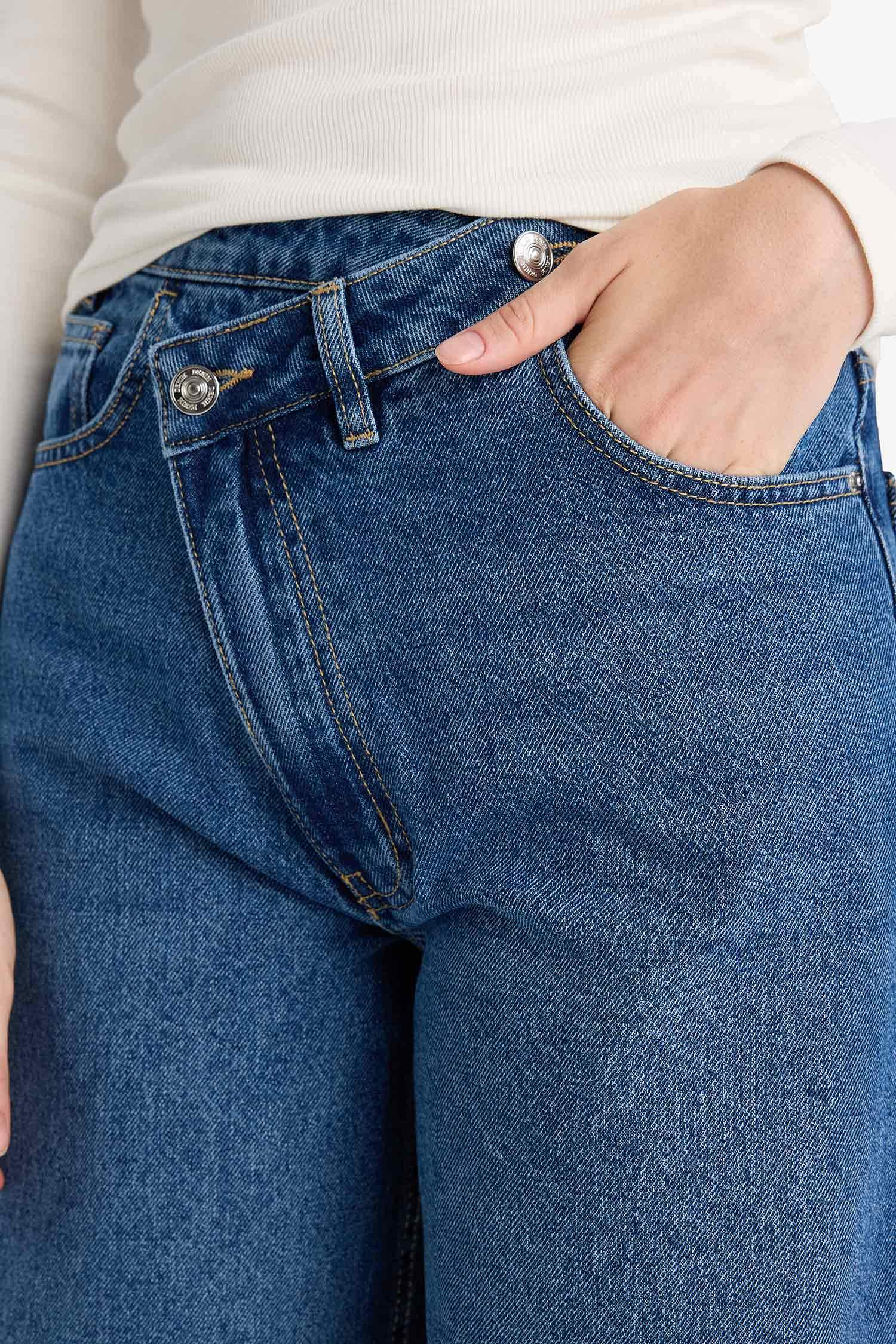 Wide Leg High Waist Straight Leg Long Jeans