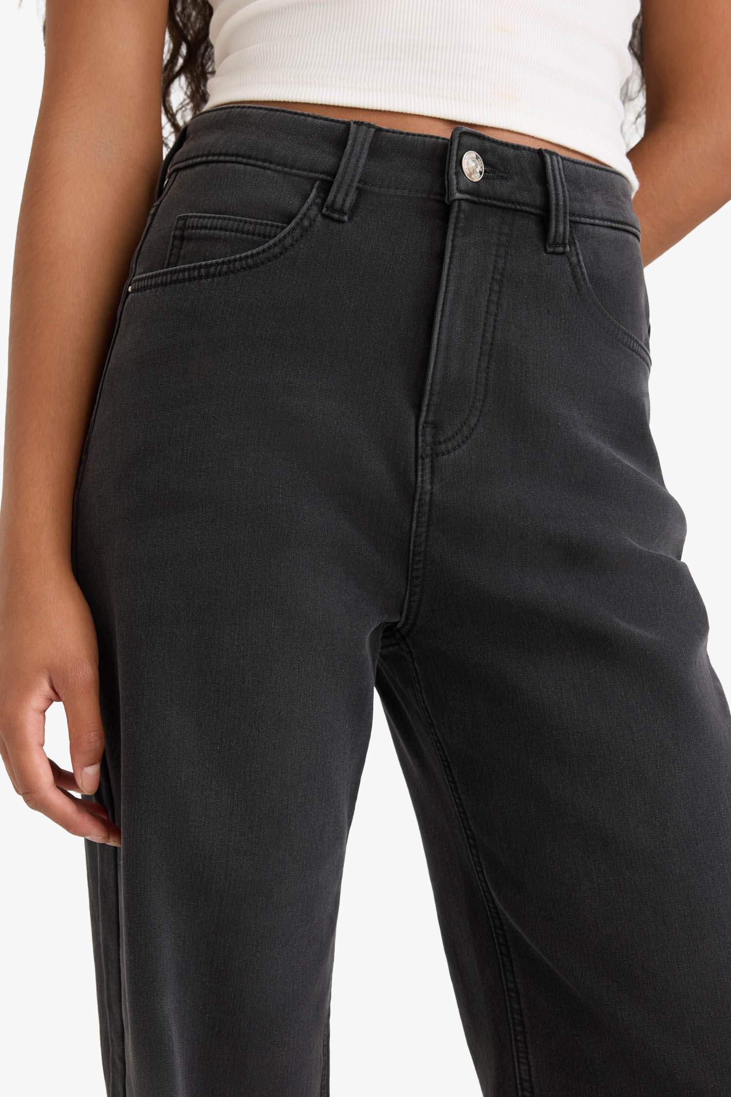 релакс пішімі деним тұрақты етек Шалбар