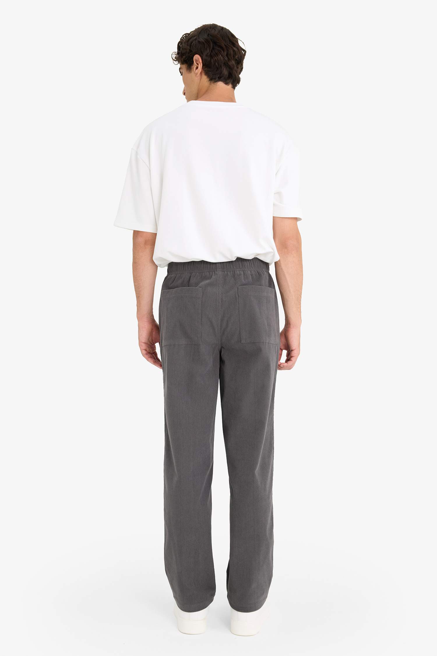 Wide Leg Geniş Paça Fitilli Kadife Pantolon