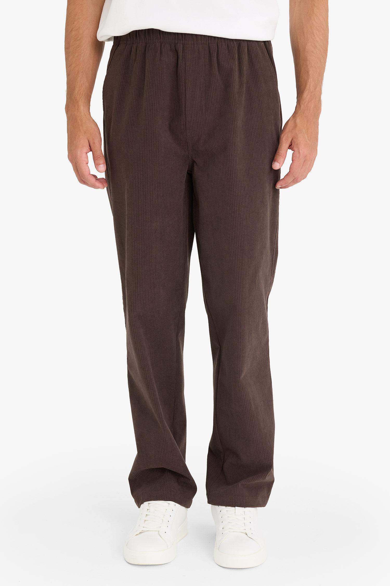 Wide Leg Corduroy Trousers