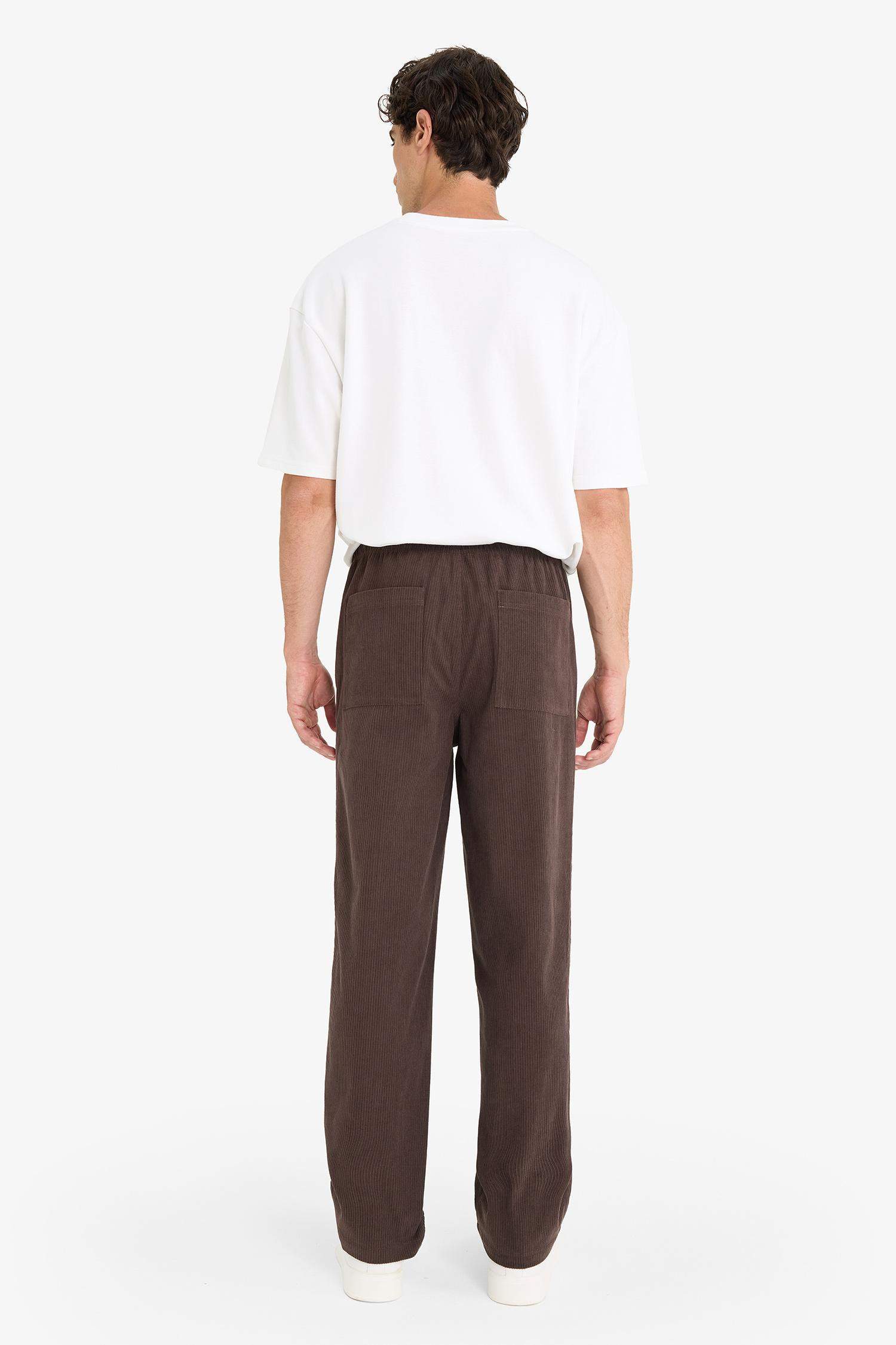 Wide Leg Corduroy Trousers