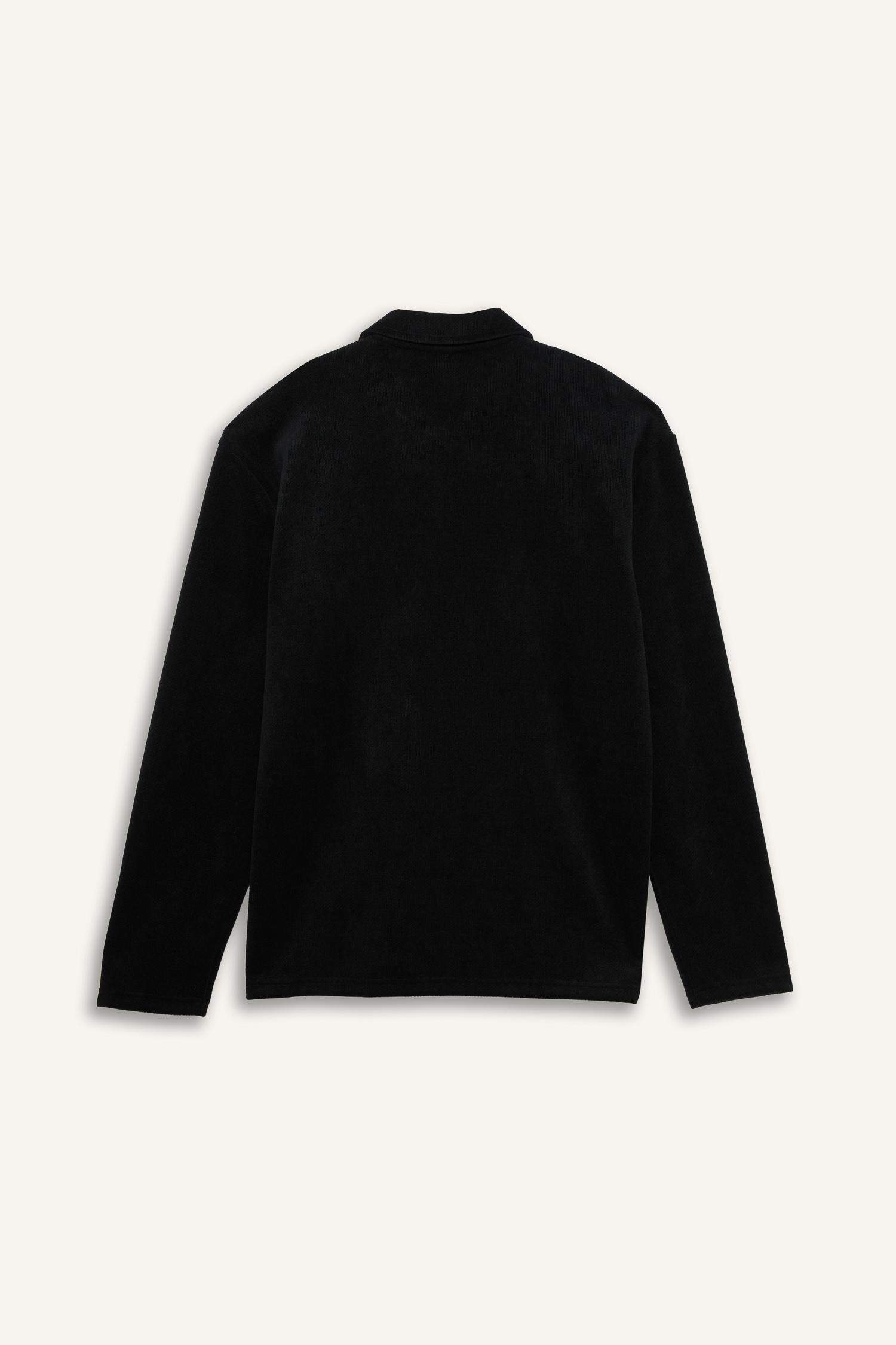 Sweat à col polo demi-zip Coupe régulière