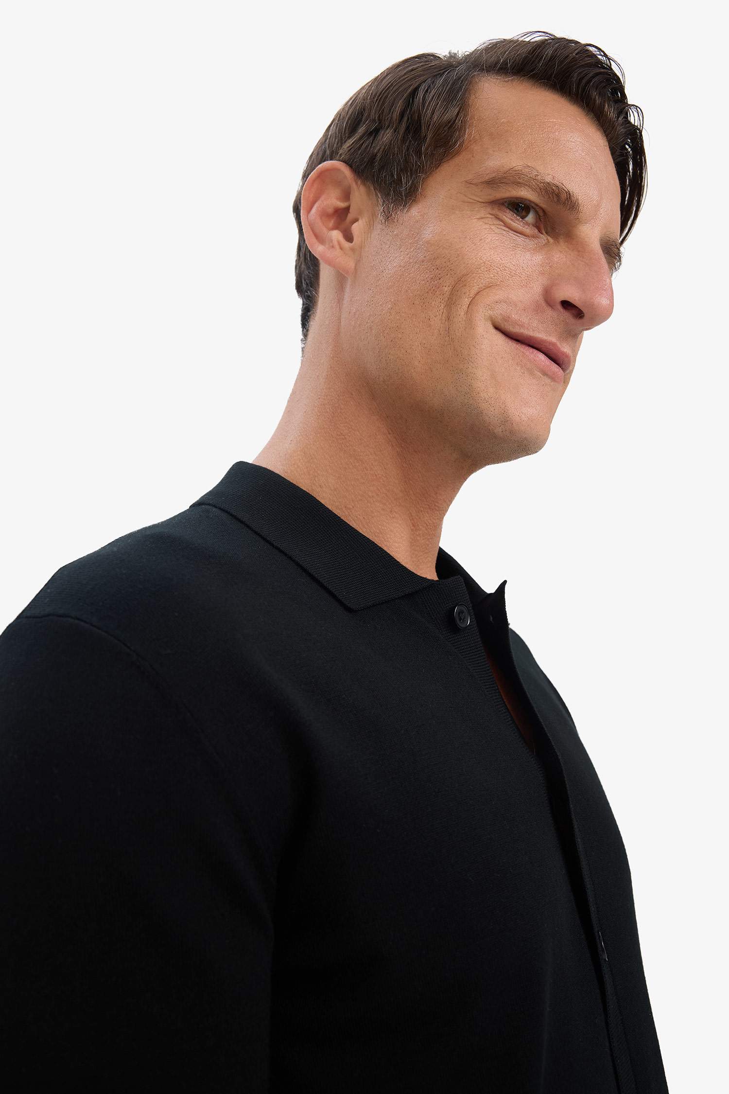 سترة تريكو قصة عادية برقبة بولو