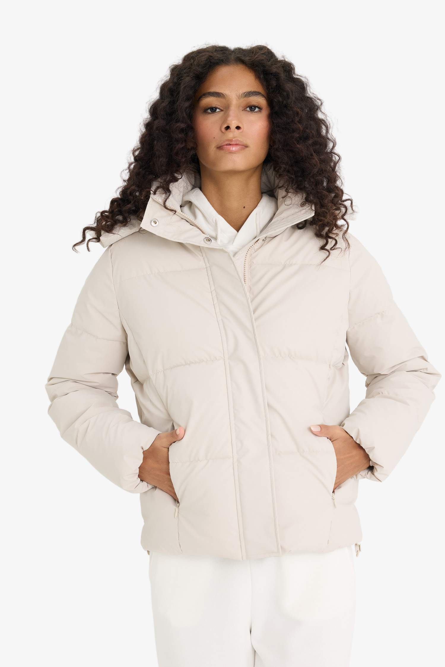 Regular Fit Hooded Puffer Jacket