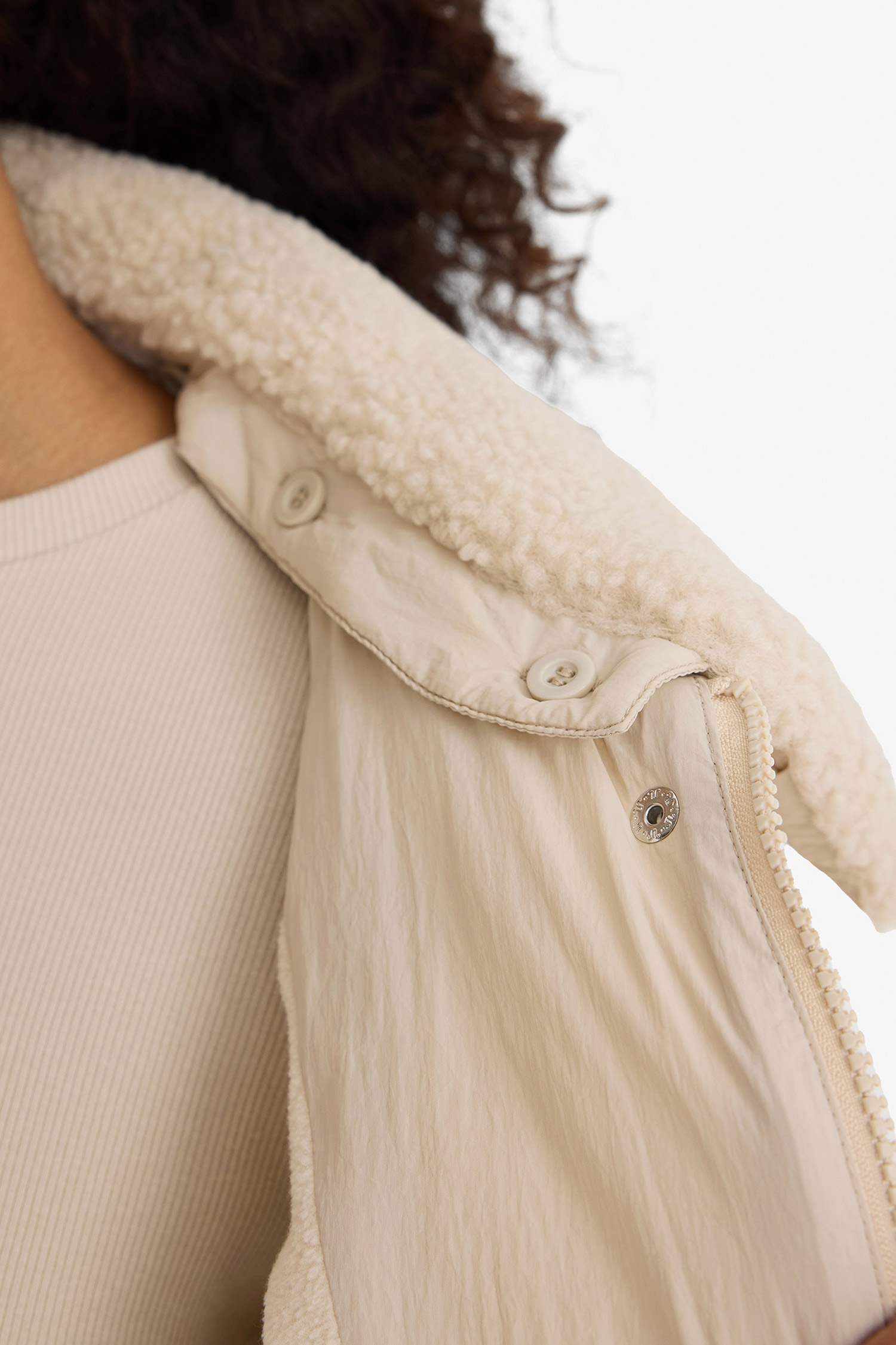 Regular Fit куртка с флисовой подкладкой и воротником поло