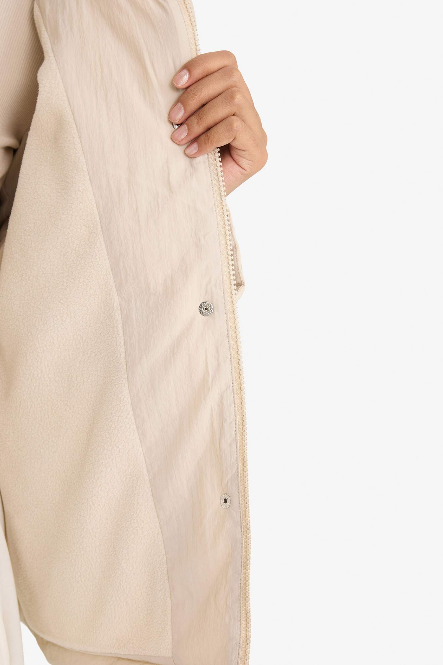 Regular Fit куртка с флисовой подкладкой и воротником поло