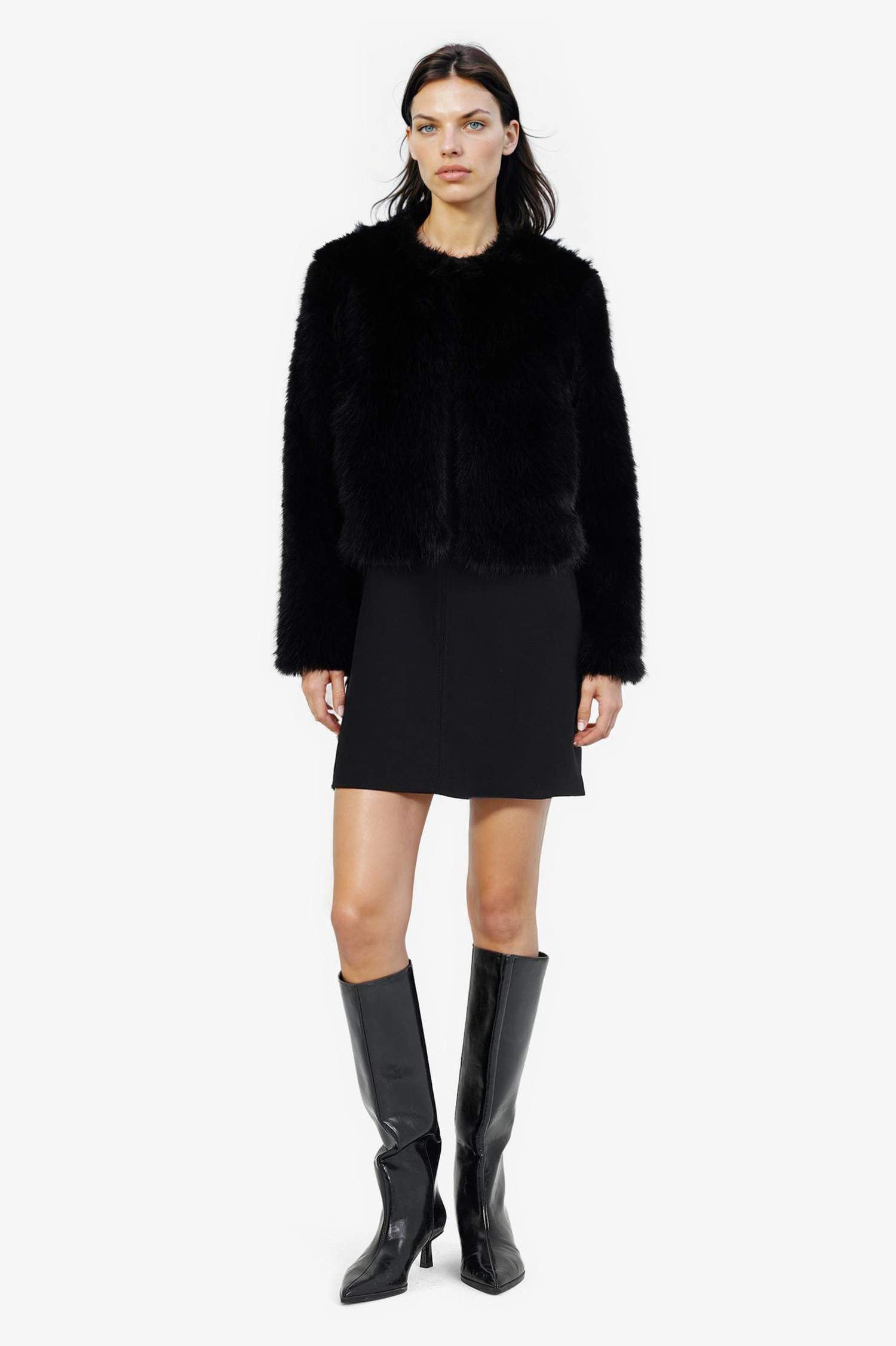 Regular Fit Kısa Suni Kürk