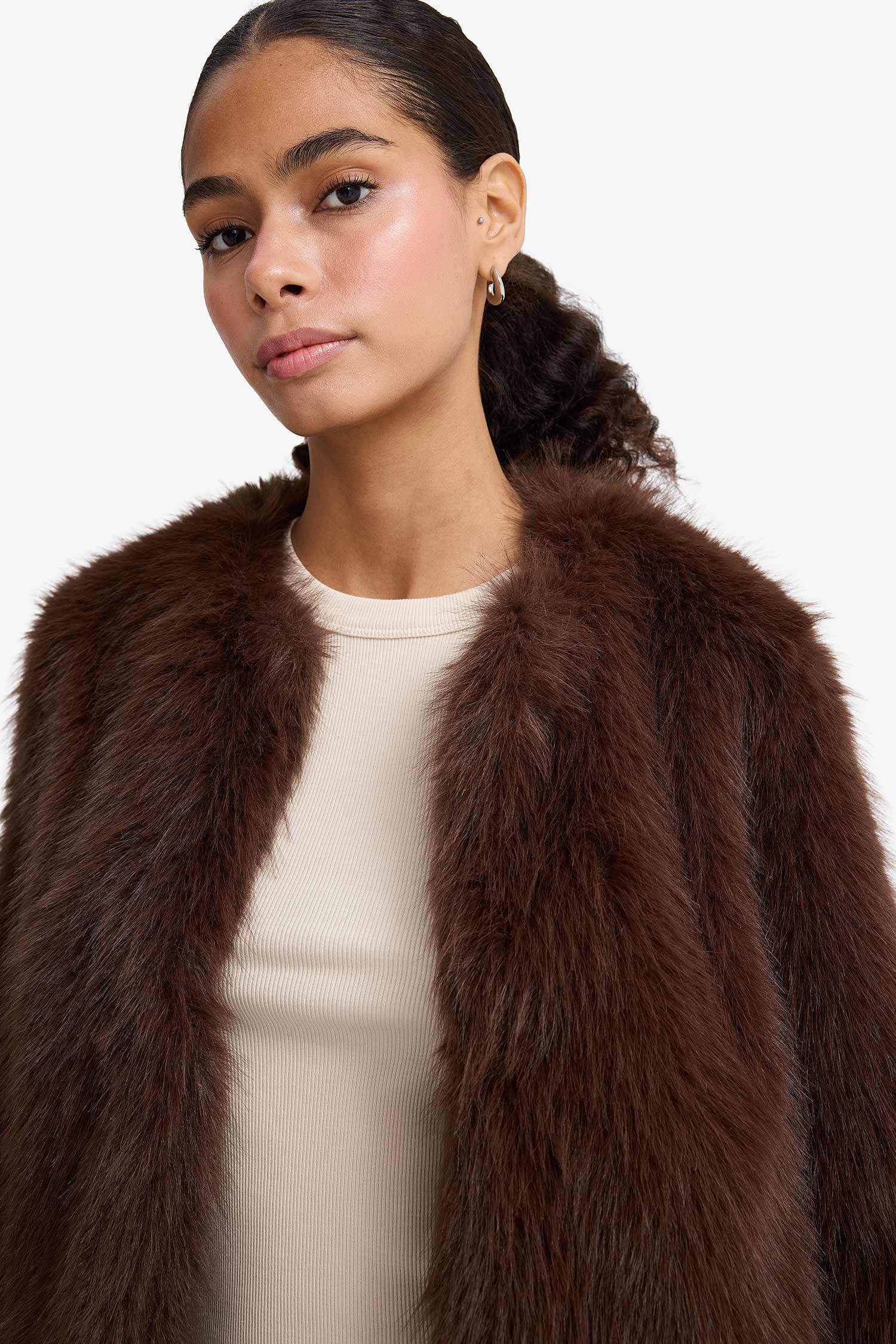 Regular Fit Kısa Suni Kürk