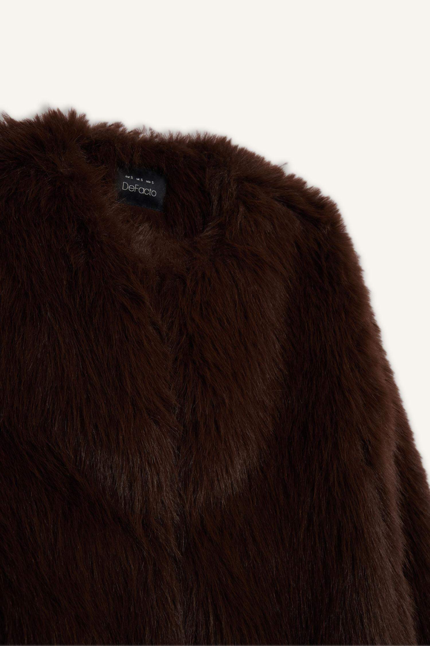 Regular Fit Faux Fur Jacket