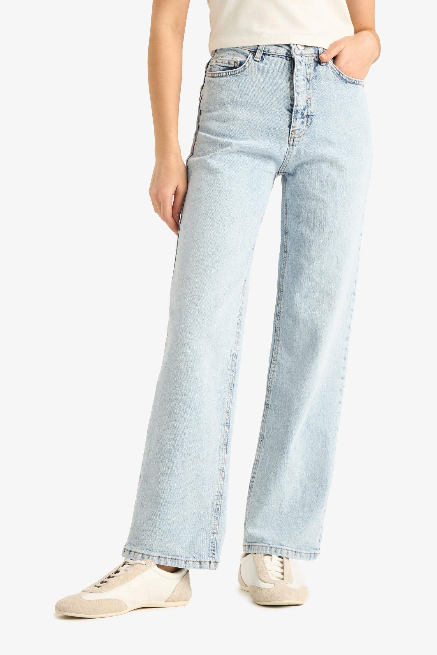 بنطلون جينز كومفرت بخصر عالي