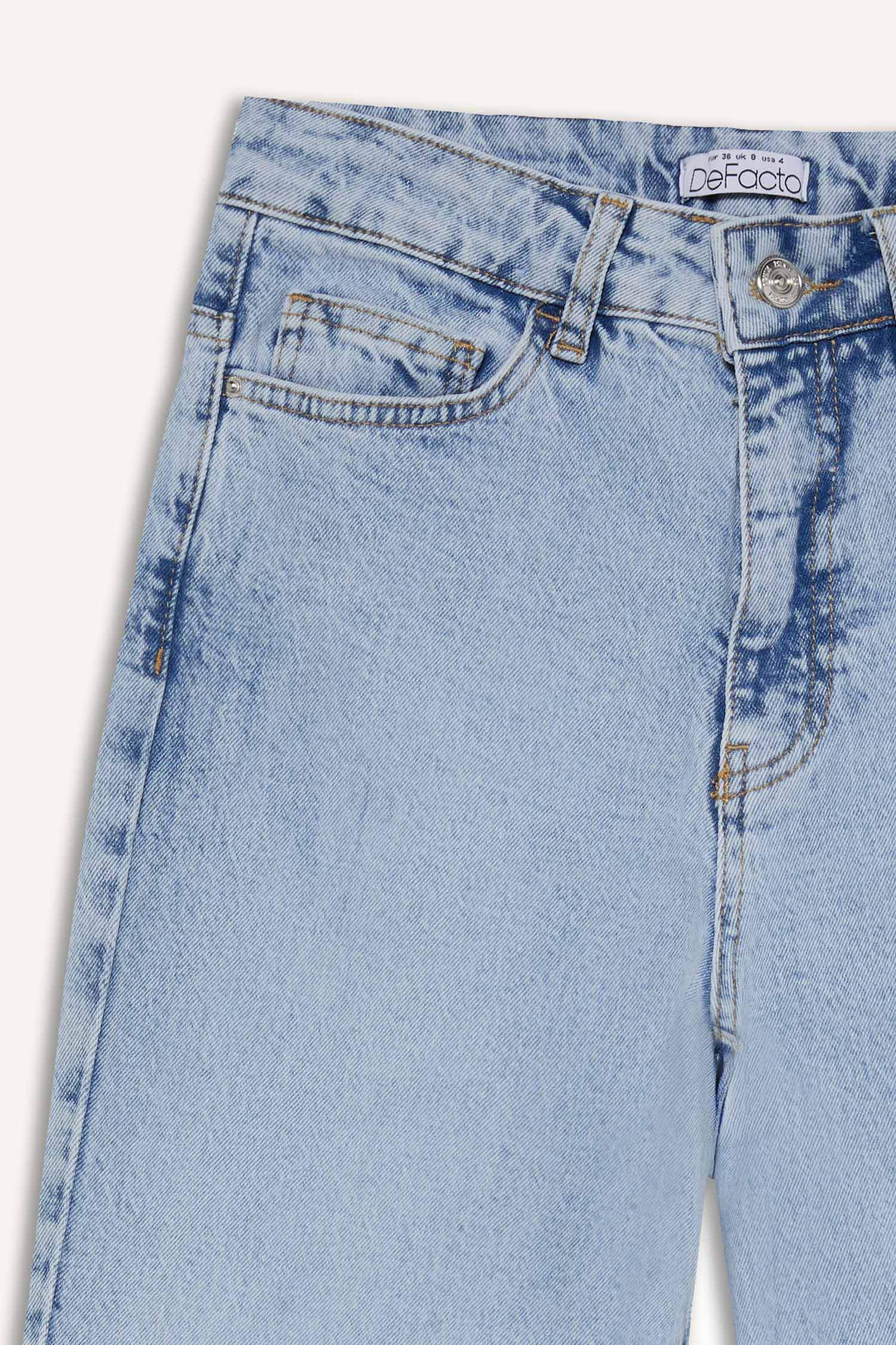 بنطلون جينز كومفرت بخصر عالي