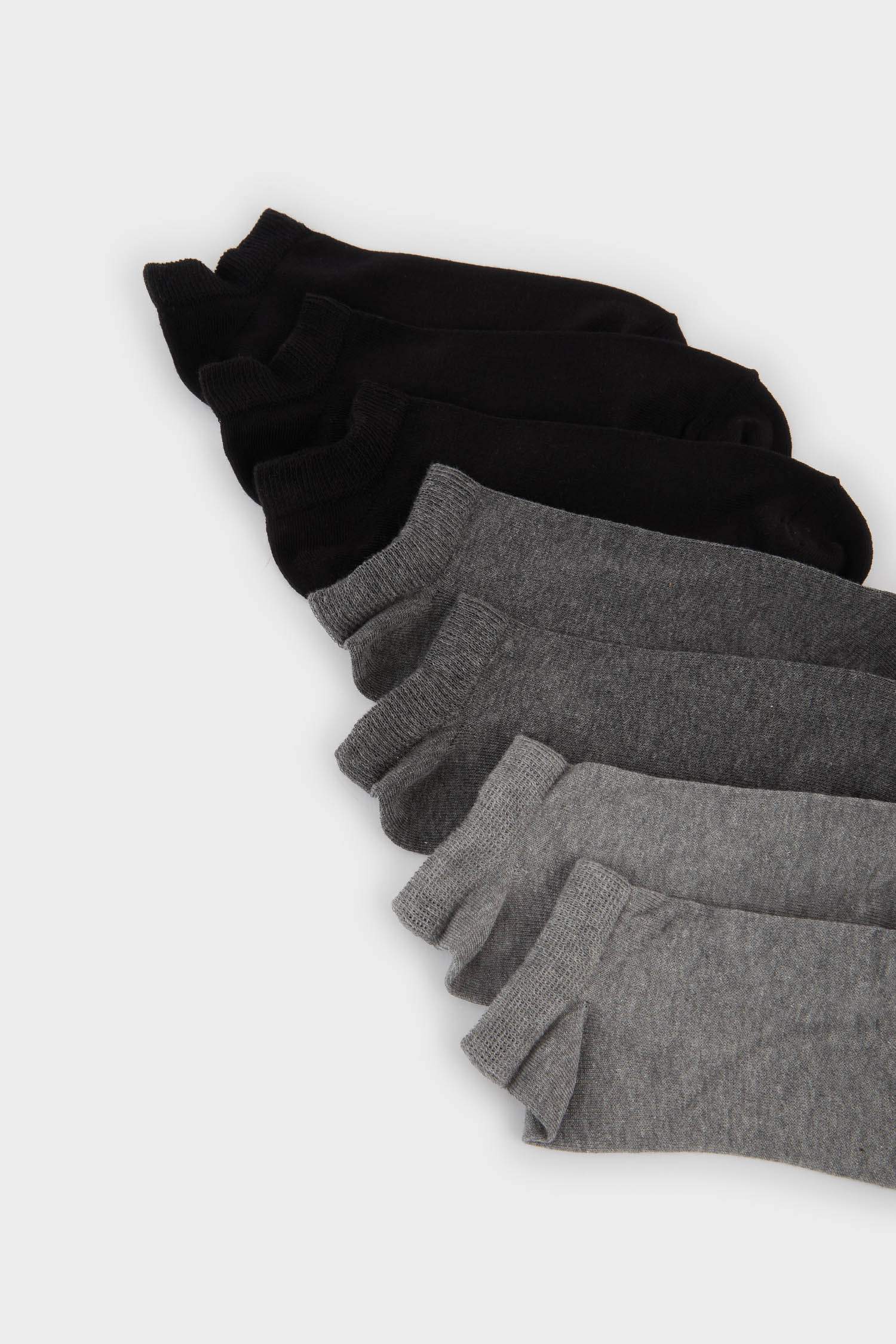 Erkek 7'li Pamuklu Patik Çorap