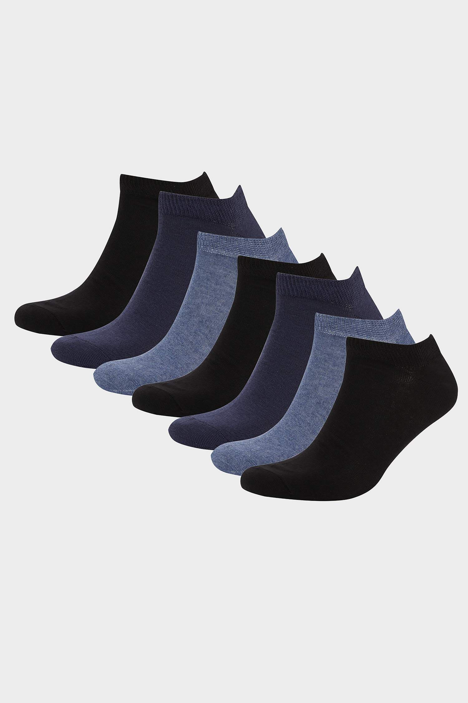 Erkek 7'li Pamuklu Patik Çorap