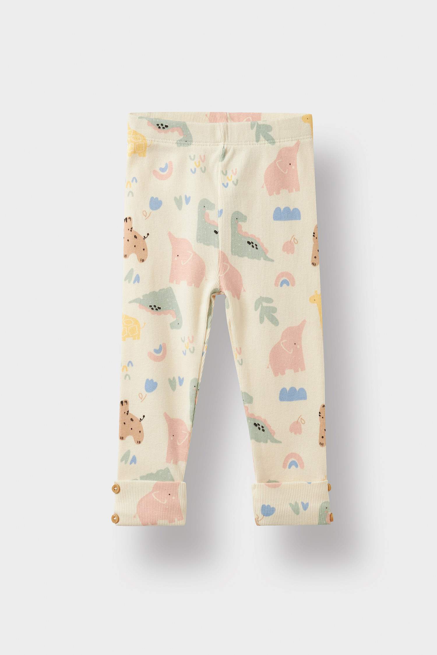 Baby Girl Animal Print Sweatshirt Fabric 2 Piece Set