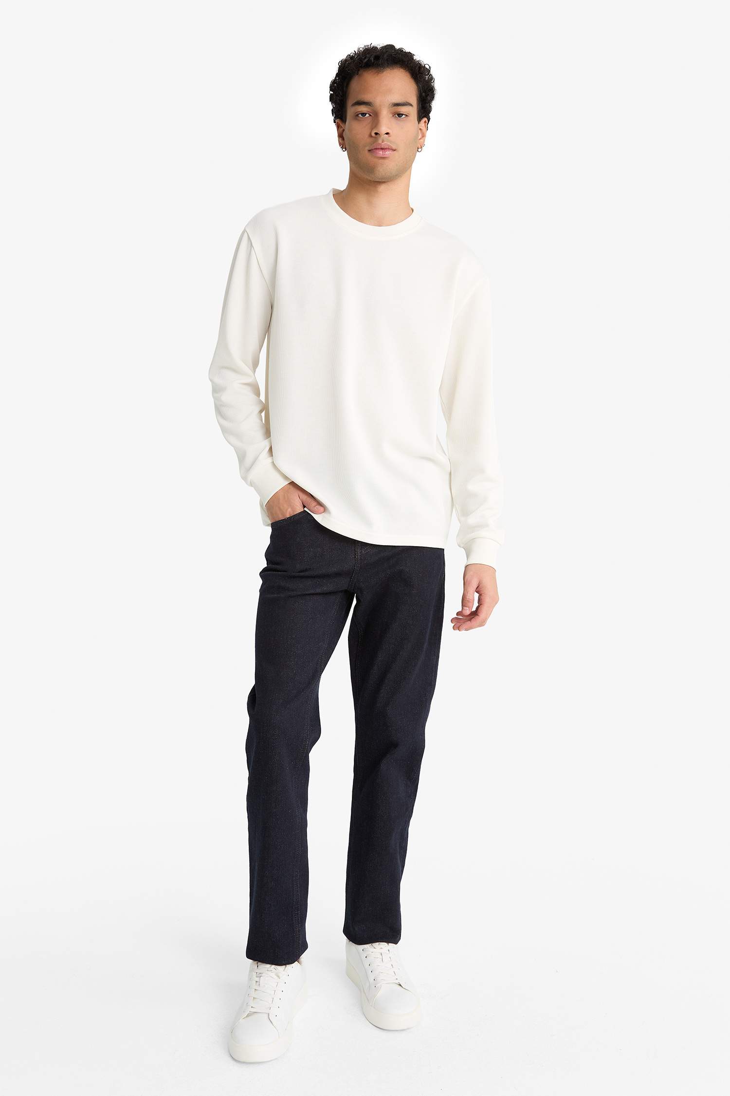 Regular Fit Crew Neck Long Sleeve Body