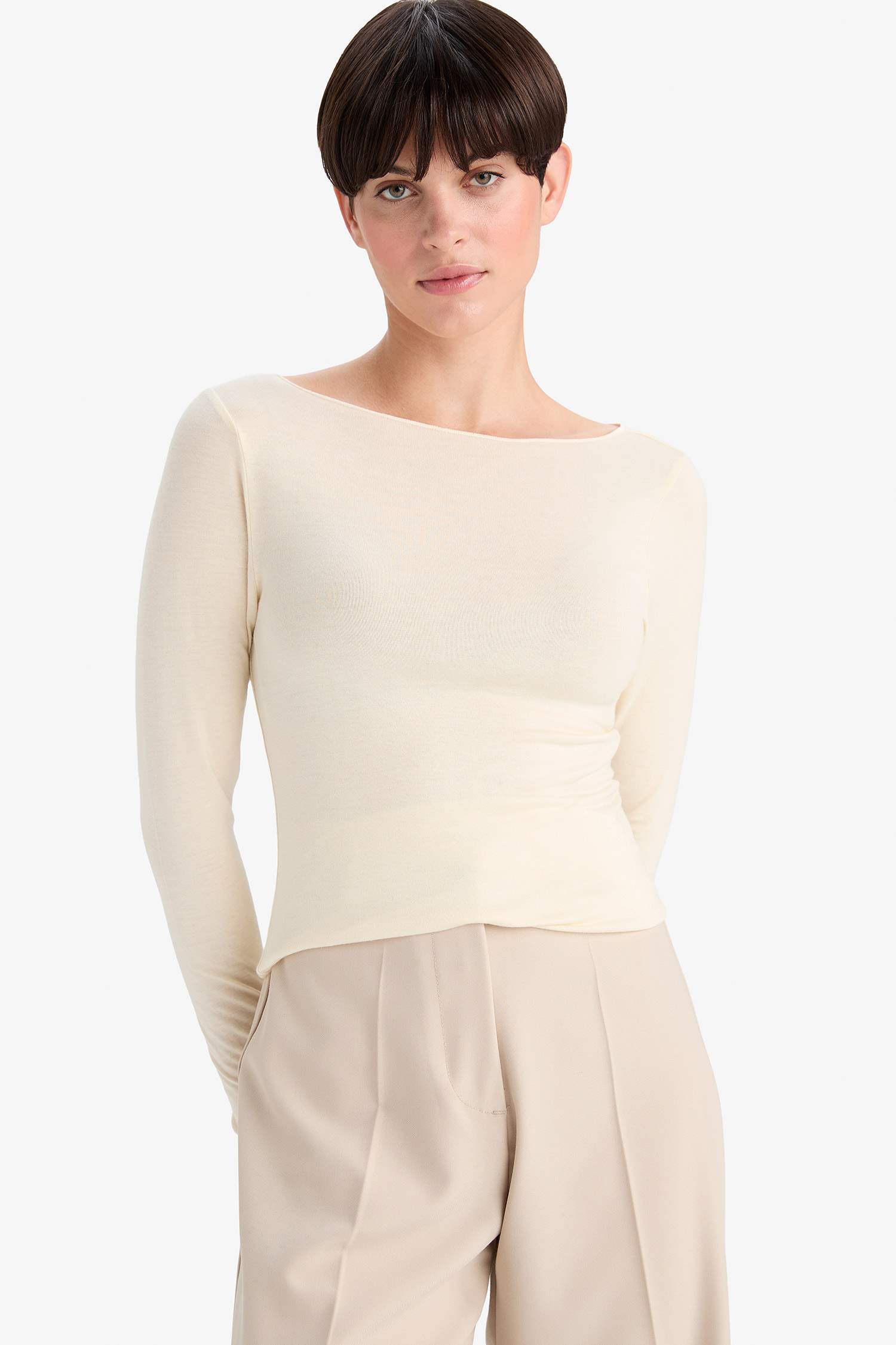 بلوزة بيجاما دانتيل محكم ملمس ناعم من Fall in Love