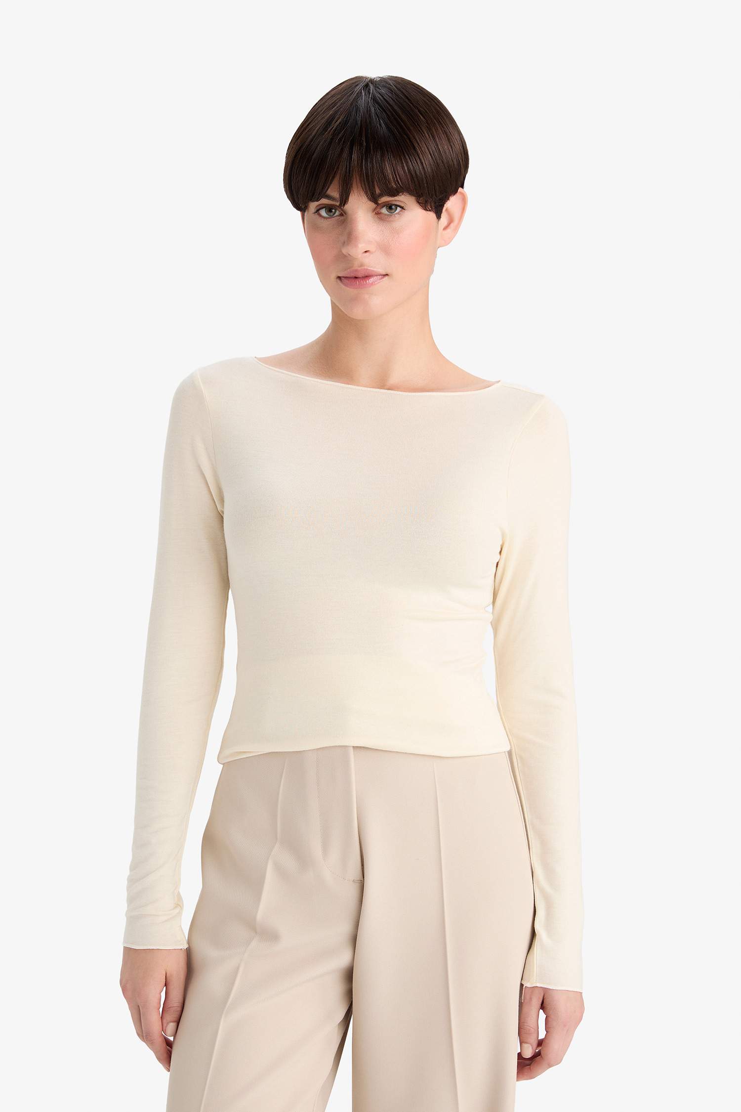 بلوزة بيجاما دانتيل محكم ملمس ناعم من Fall in Love