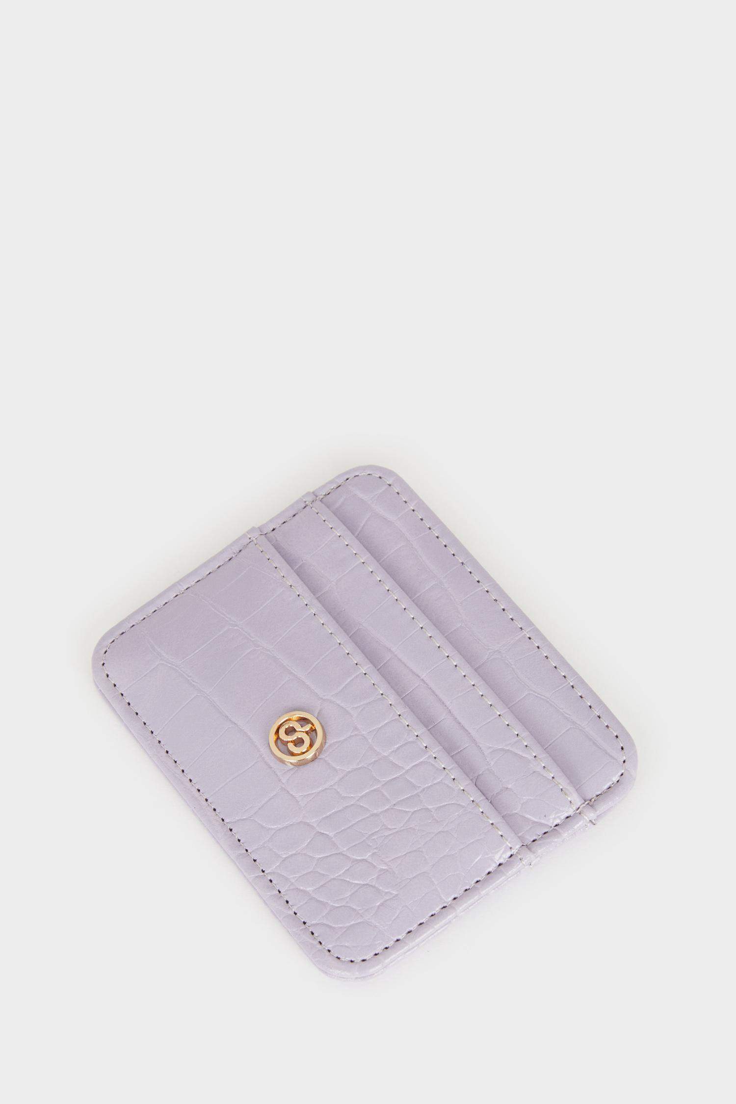 Woman Faux Leather Card Holder