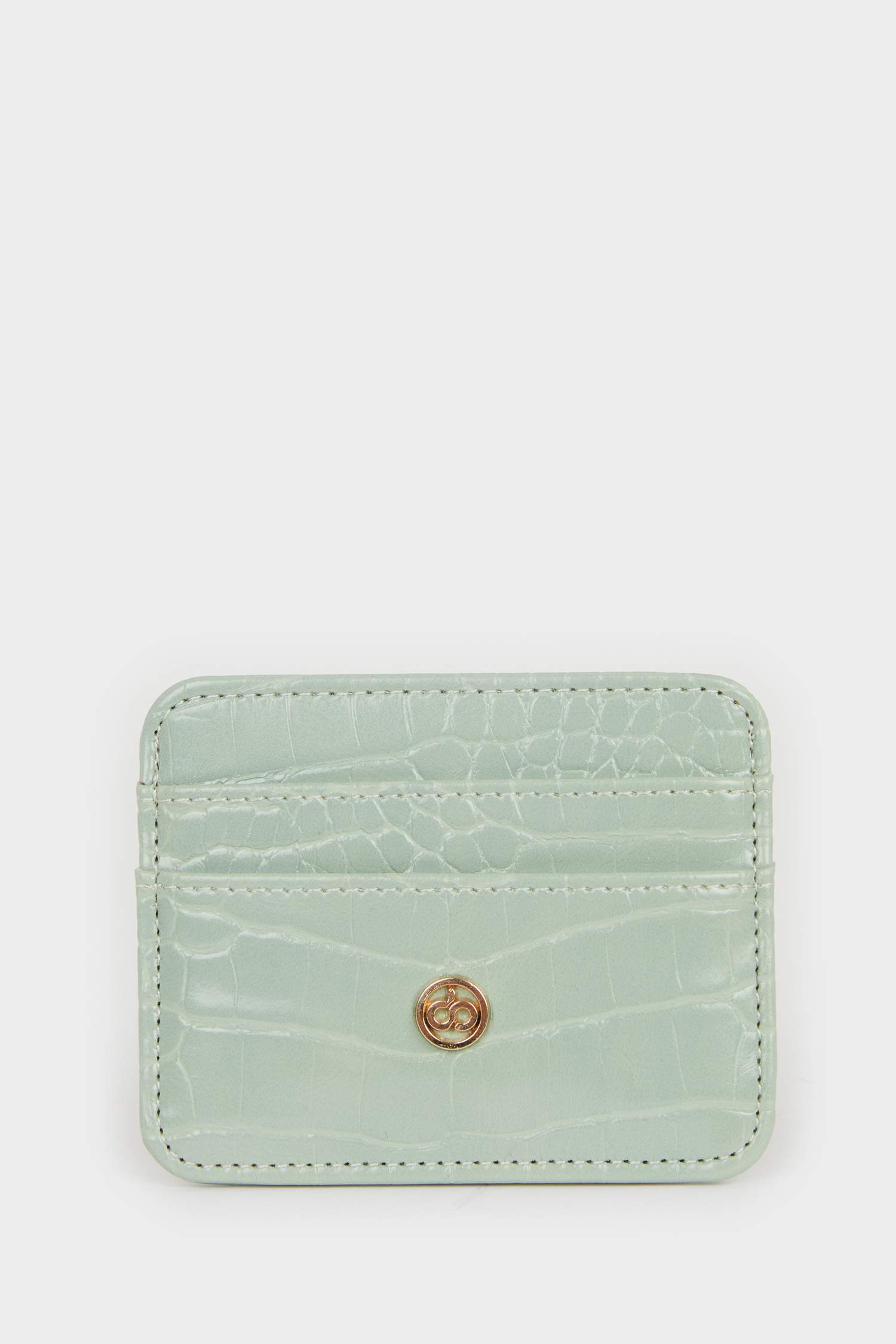 Woman Faux Leather Card Holder