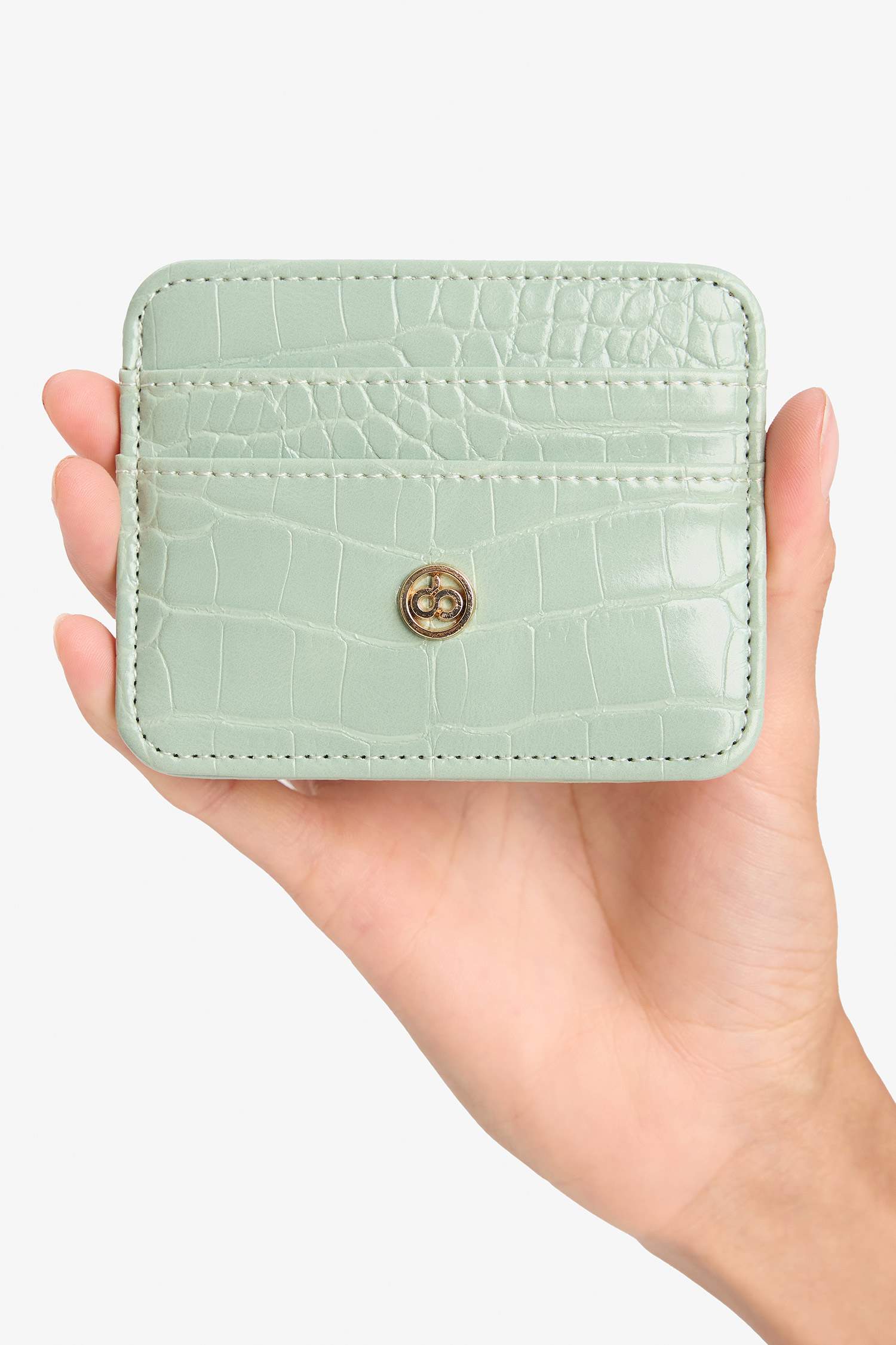 Woman Faux Leather Card Holder