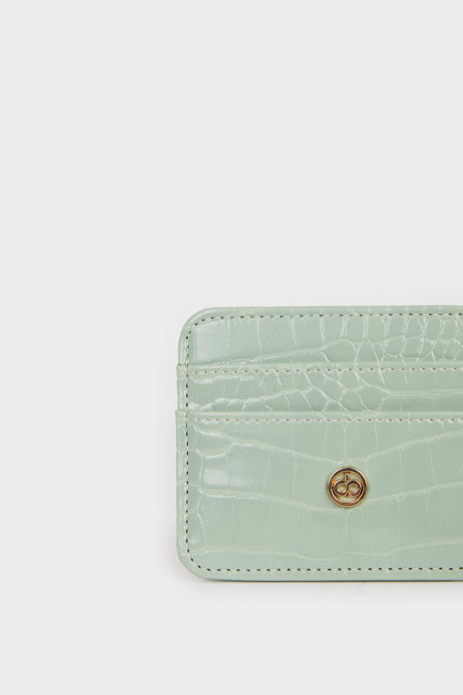 Woman Faux Leather Card Holder