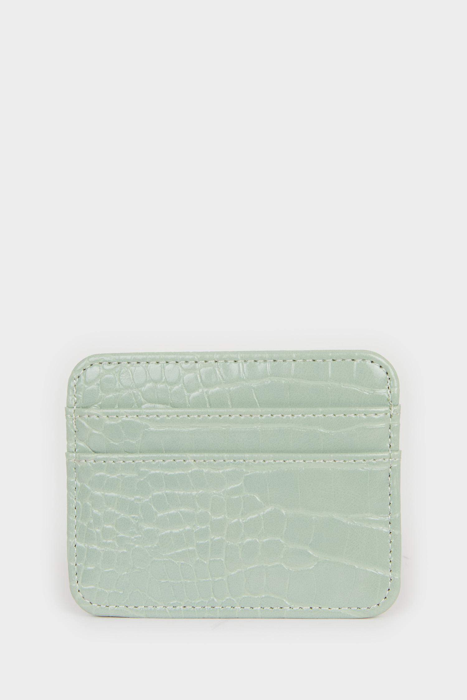 Woman Faux Leather Card Holder