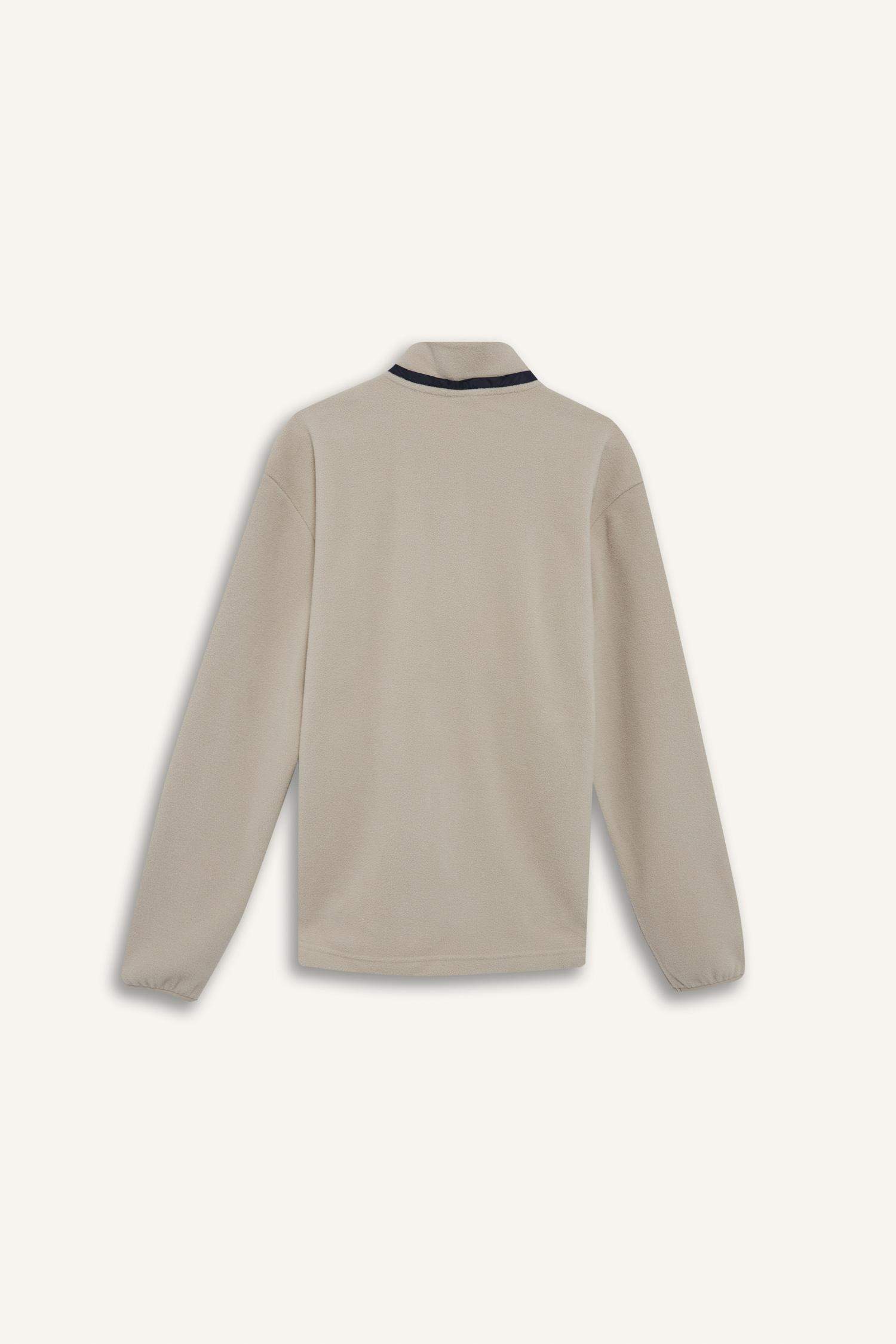 Standard Fit High Neck fleece Cardigan