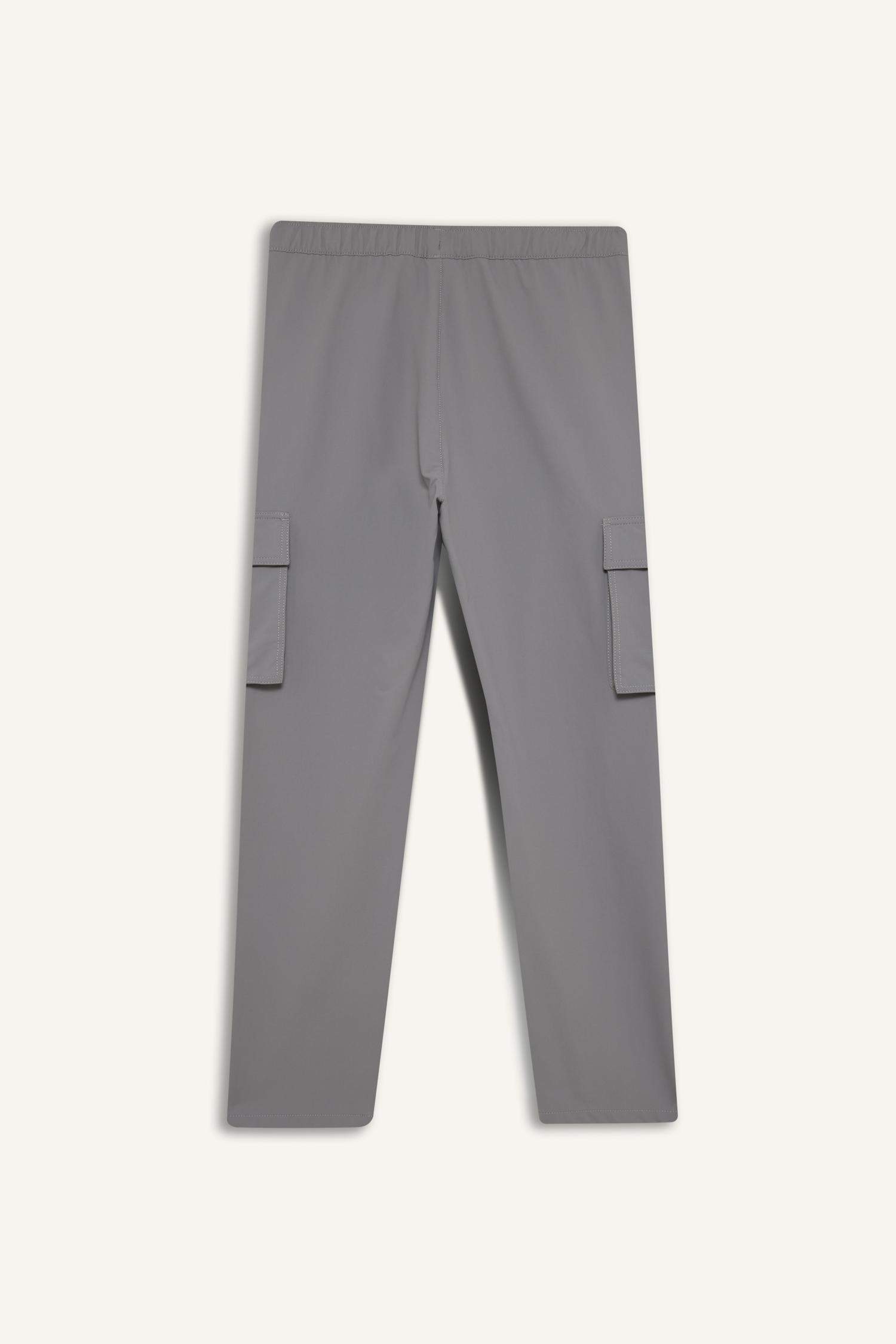 DeFactoFit Standart Fit Kargo Cepli Standart Paça Dokuma Sporcu Jogger