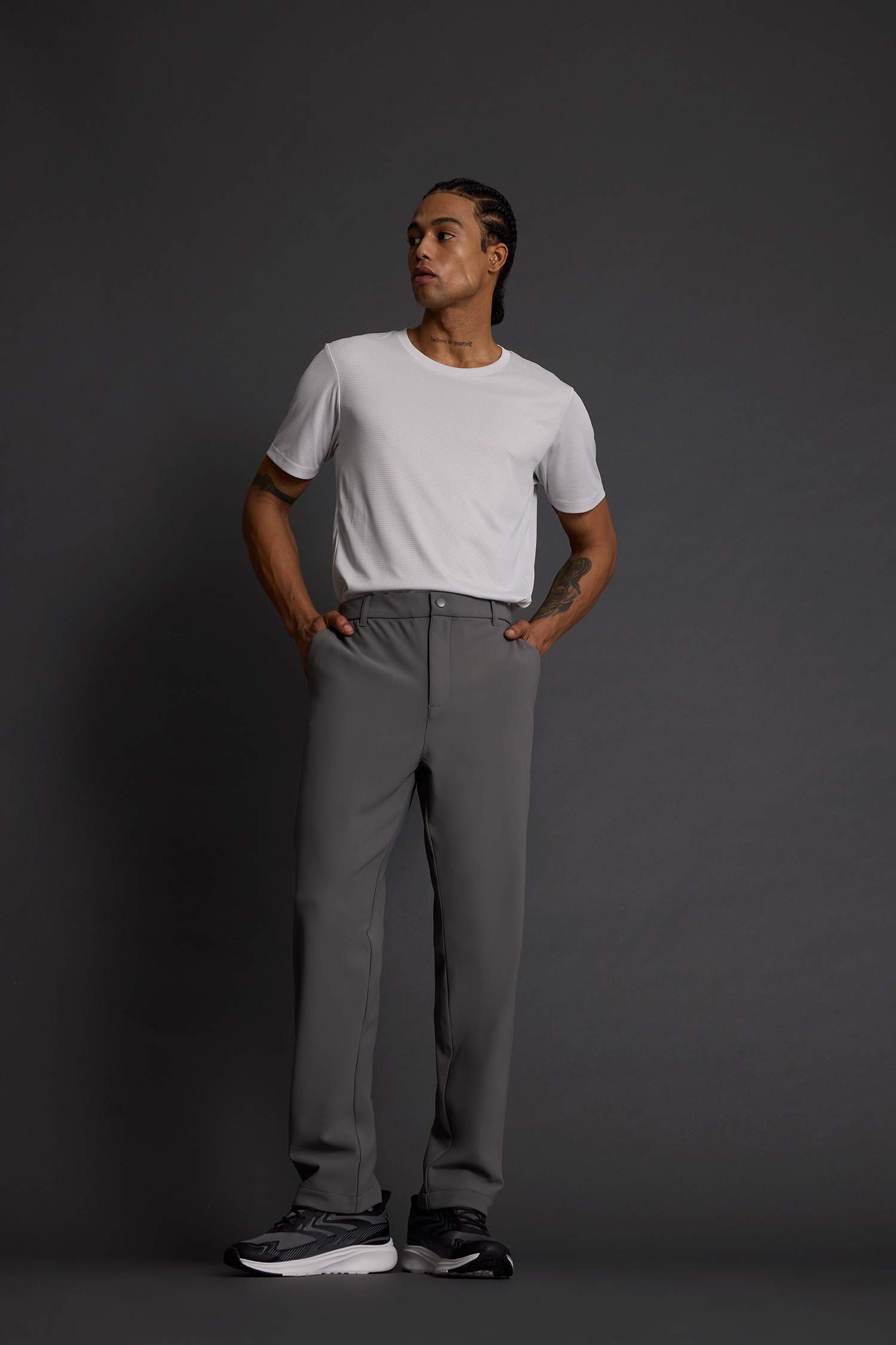DeFactoFit Standard Fit Woven Sports Trousers