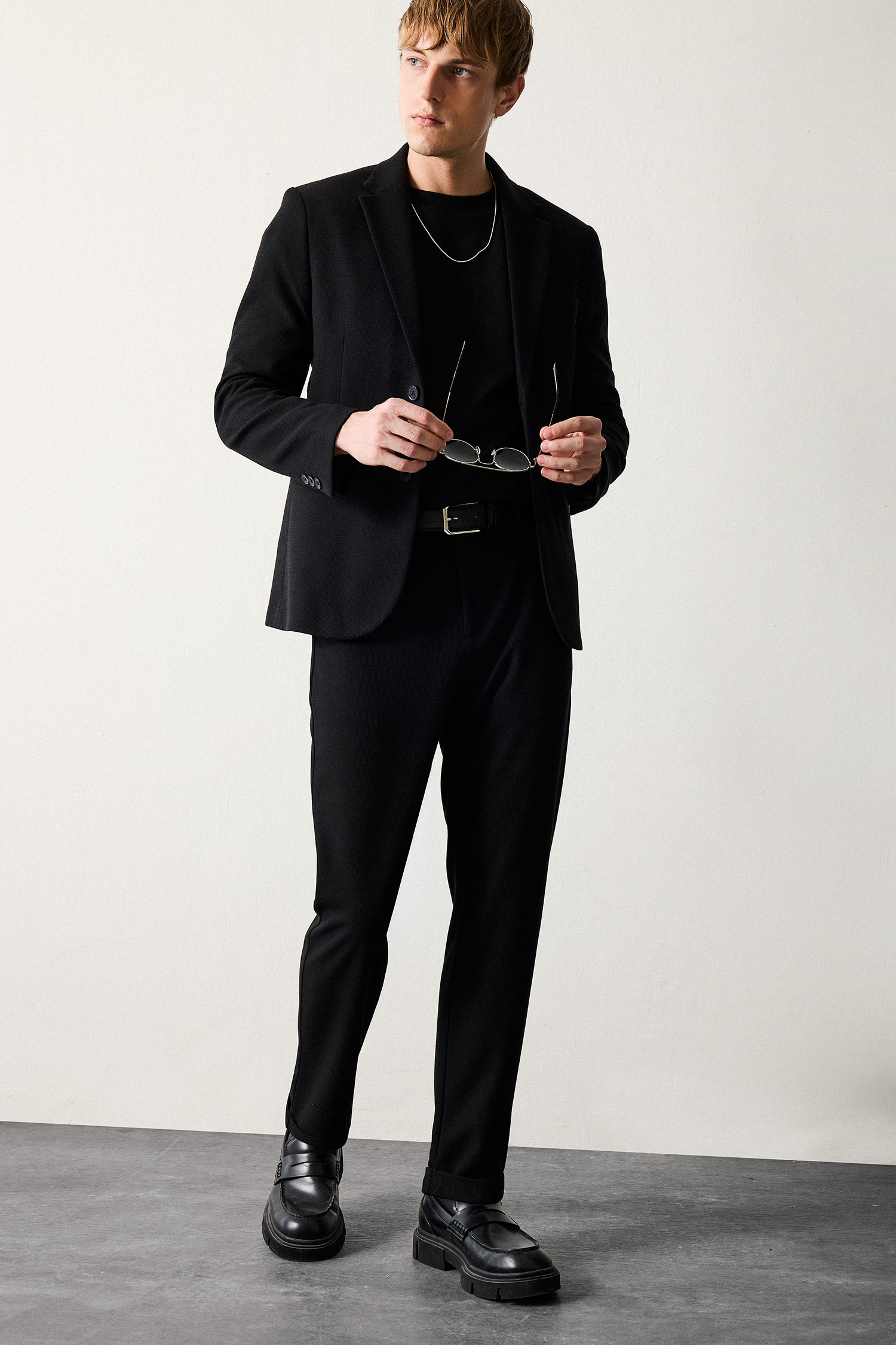 DeFacto Modern Fit Penye Blazer Ceket görsel 2